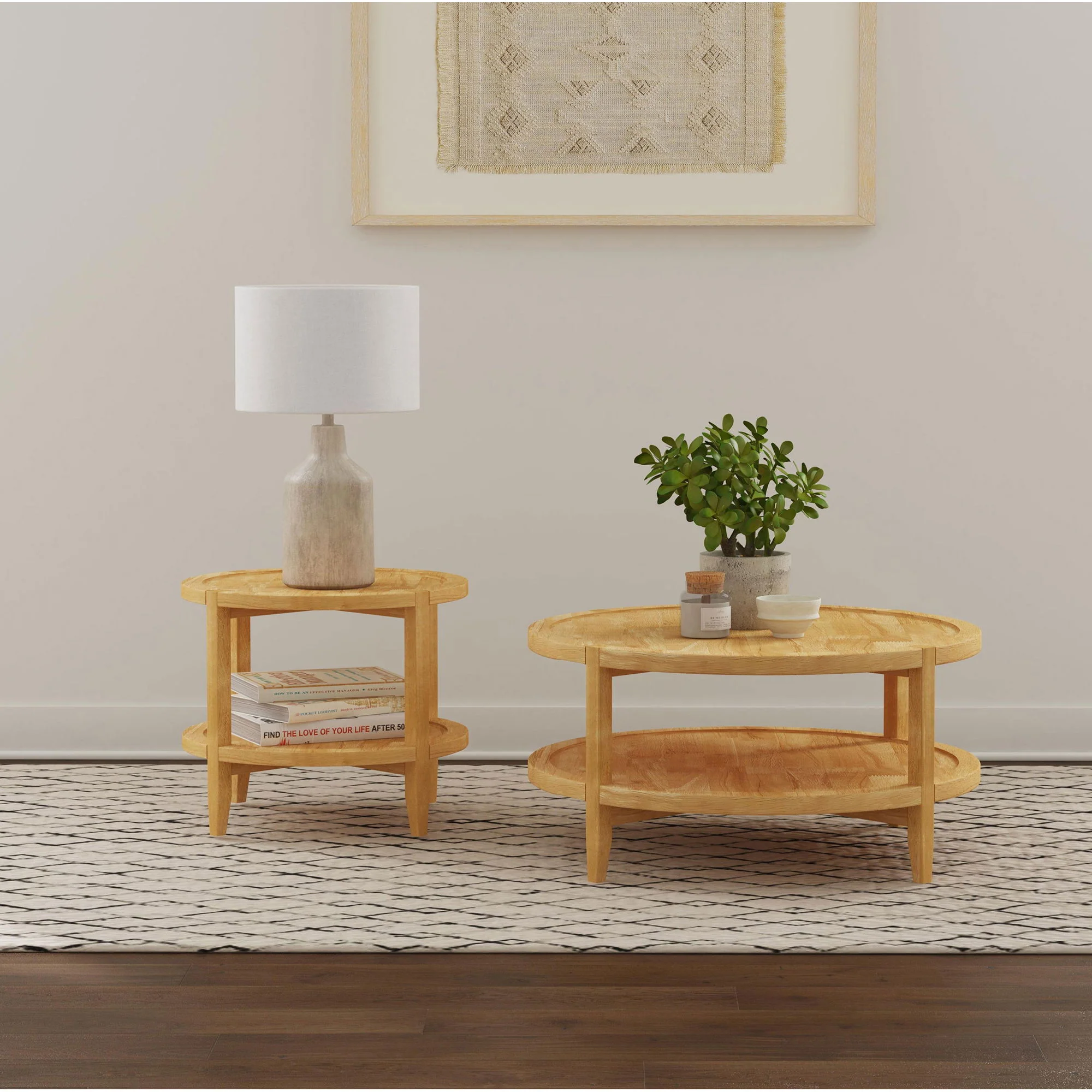 Isbell - Round Table With Storage Shelf - Image 8
