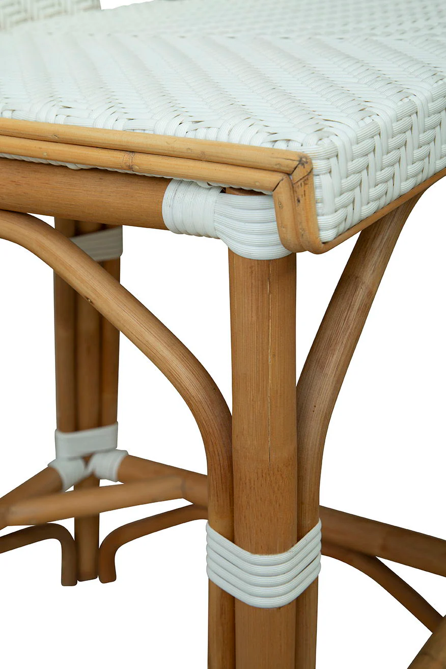 Jade - Counter Stool - White / Light Brown - Image 6
