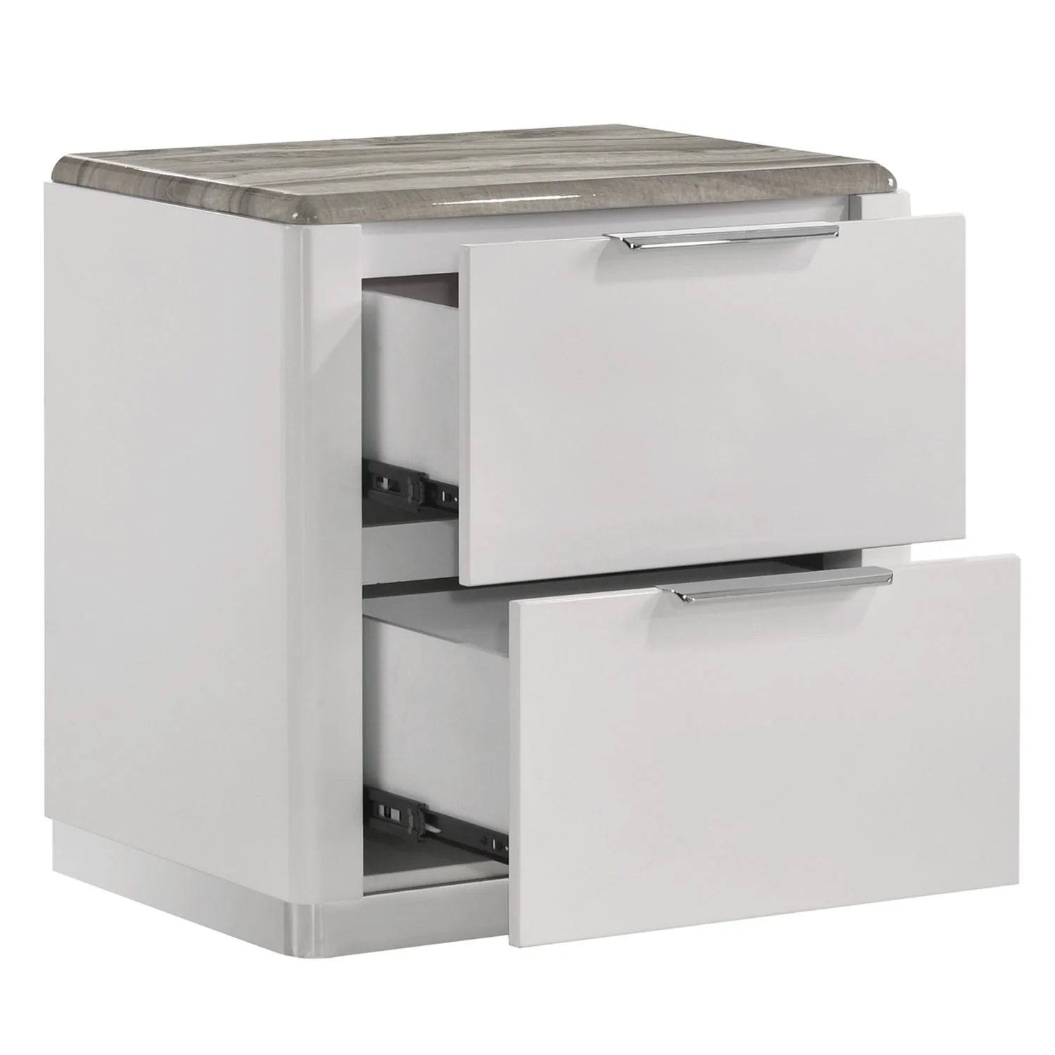 Jazz - 2 Drawer Nightstand - White - Image 3