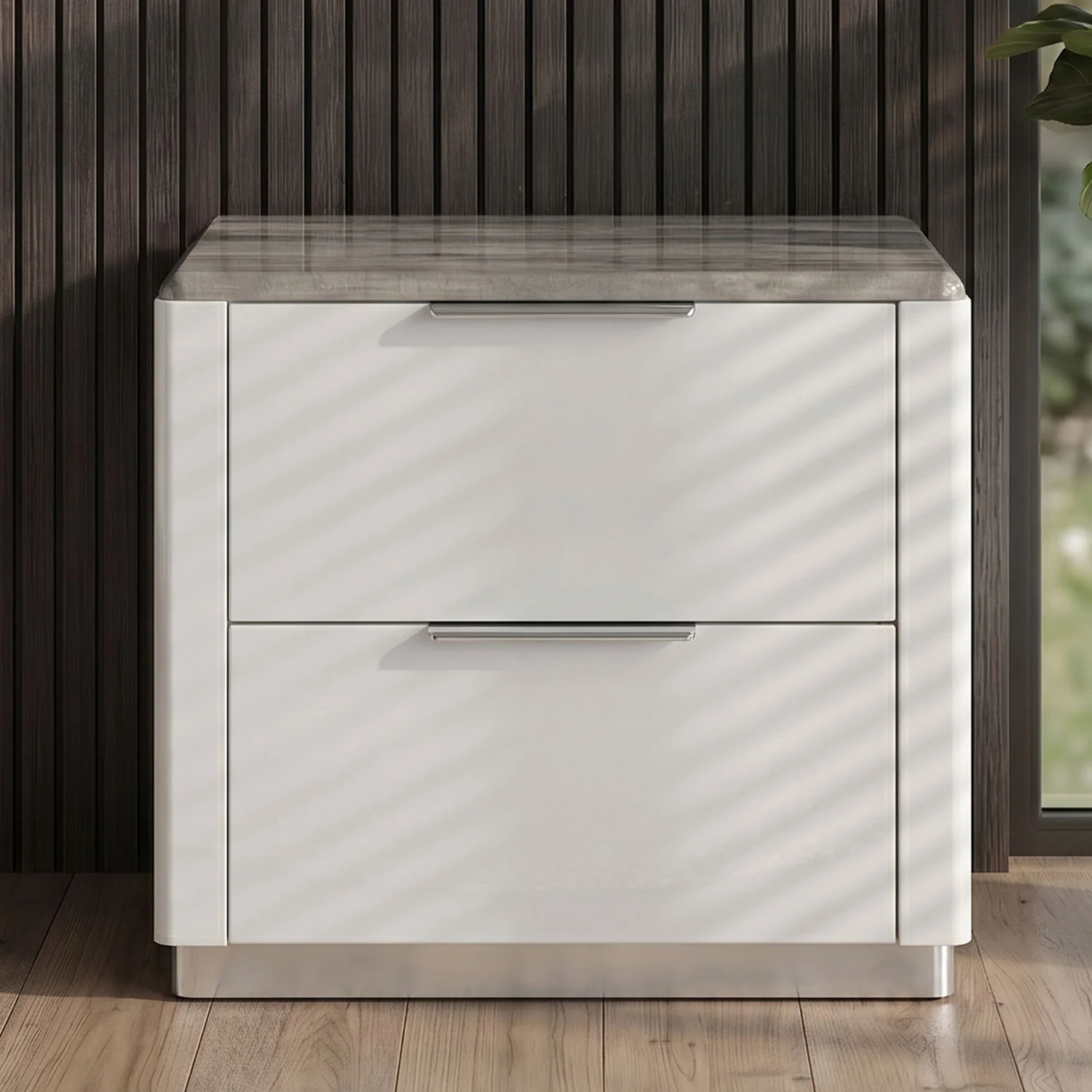 Jazz - 2 Drawer Nightstand - White - Image 4