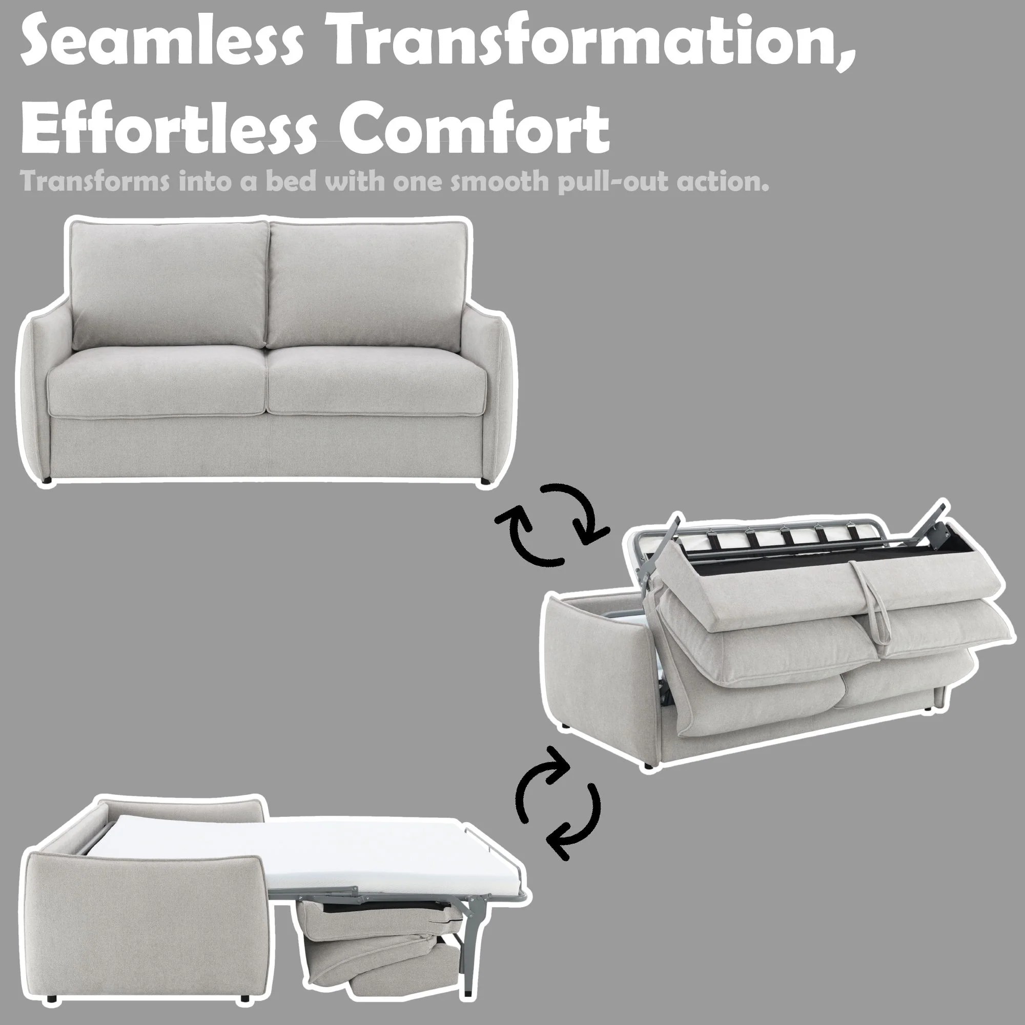 Jinn - Sofa With Sleeper - Beige - Image 2
