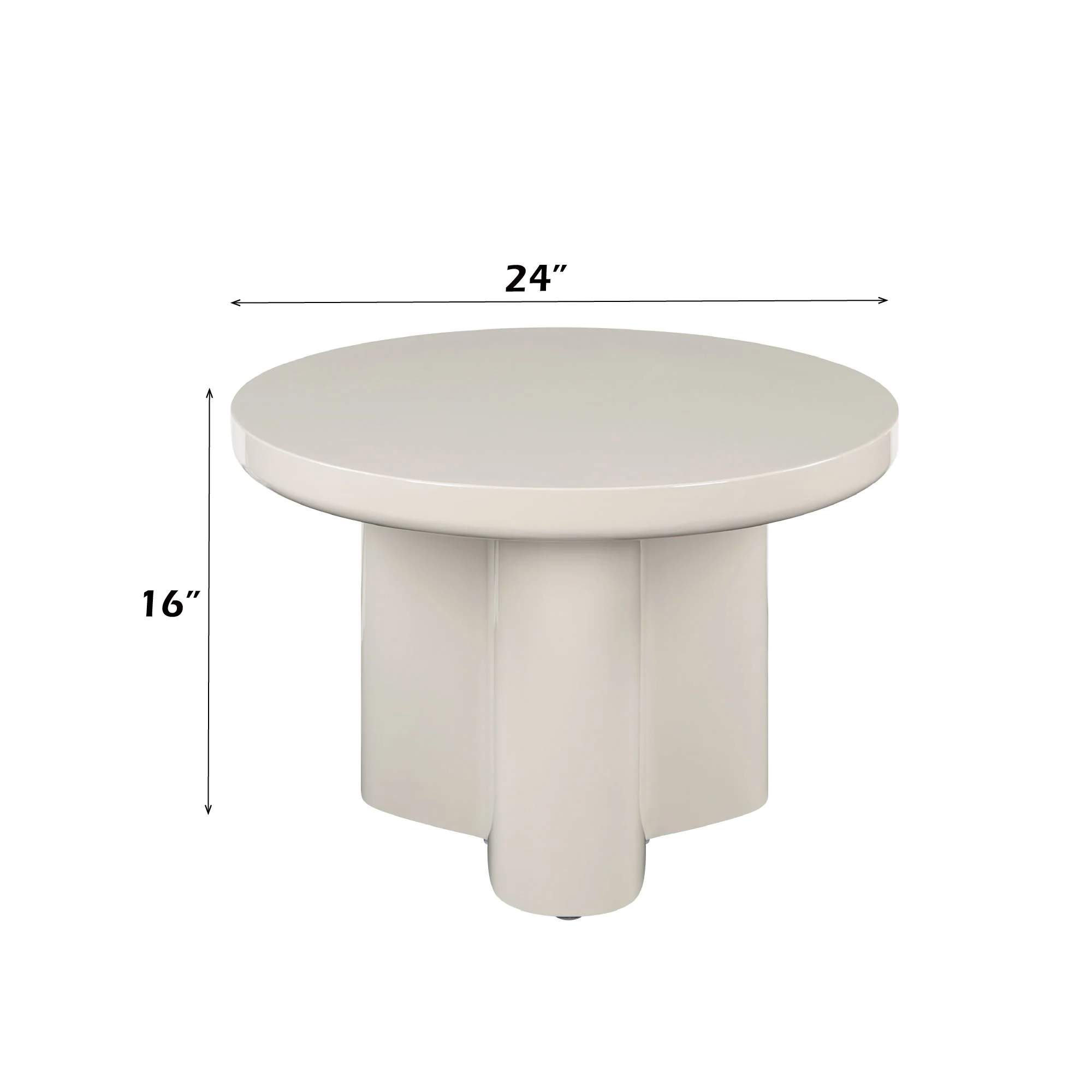 Joane - End Table - Light Gray - Image 3