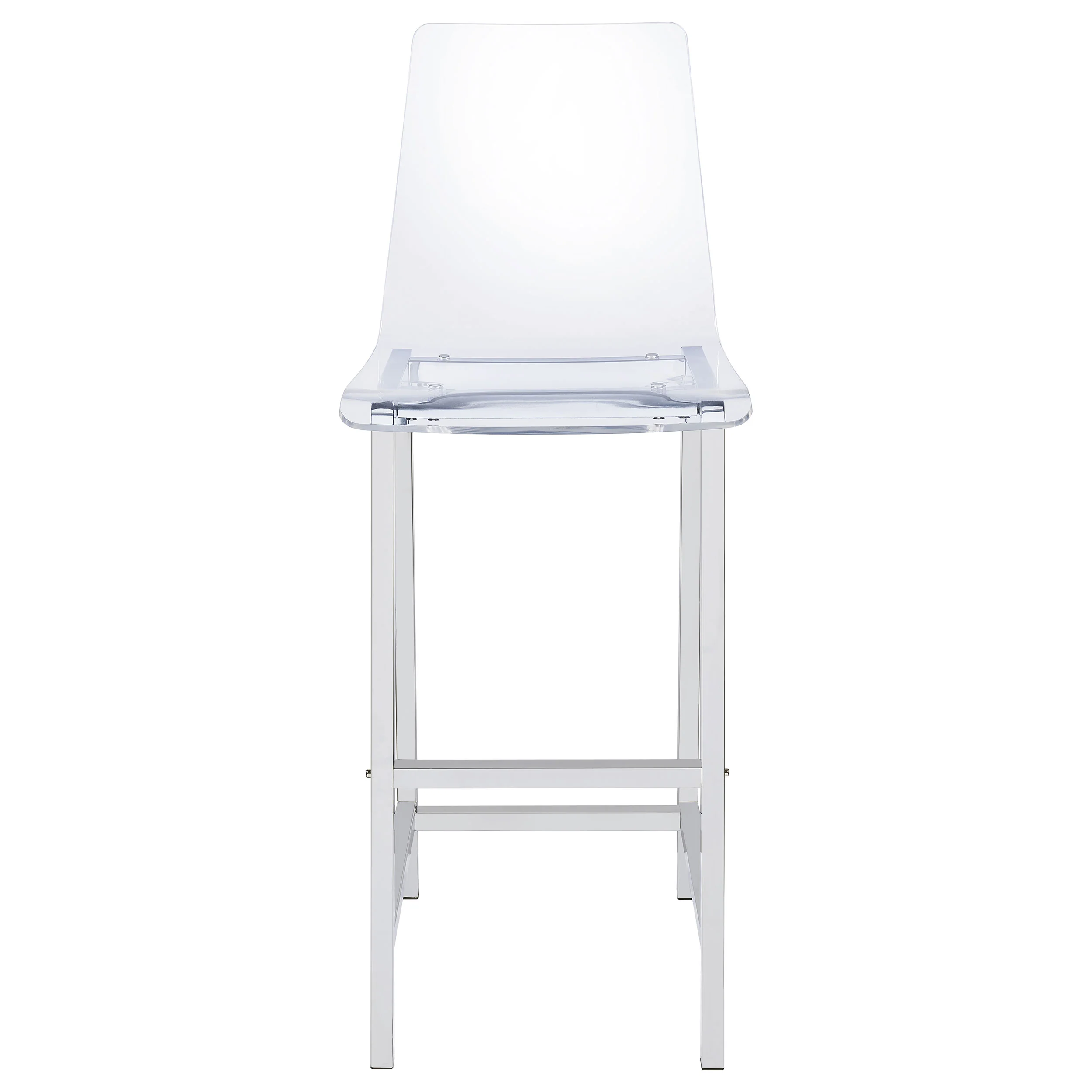Juelia Clear Acrylic Bar Chair Chrome, Set of 2 - Image 3