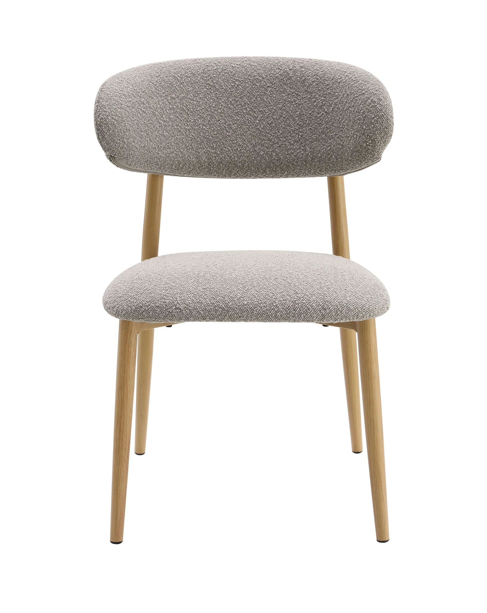 Kacey - Boucle Side Chair (Set of 2) - Gray - Image 3