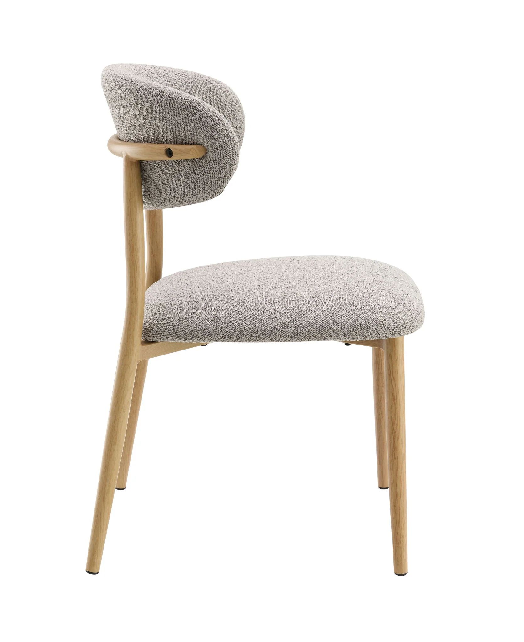 Kacey - Boucle Side Chair (Set of 2) - Gray - Image 6