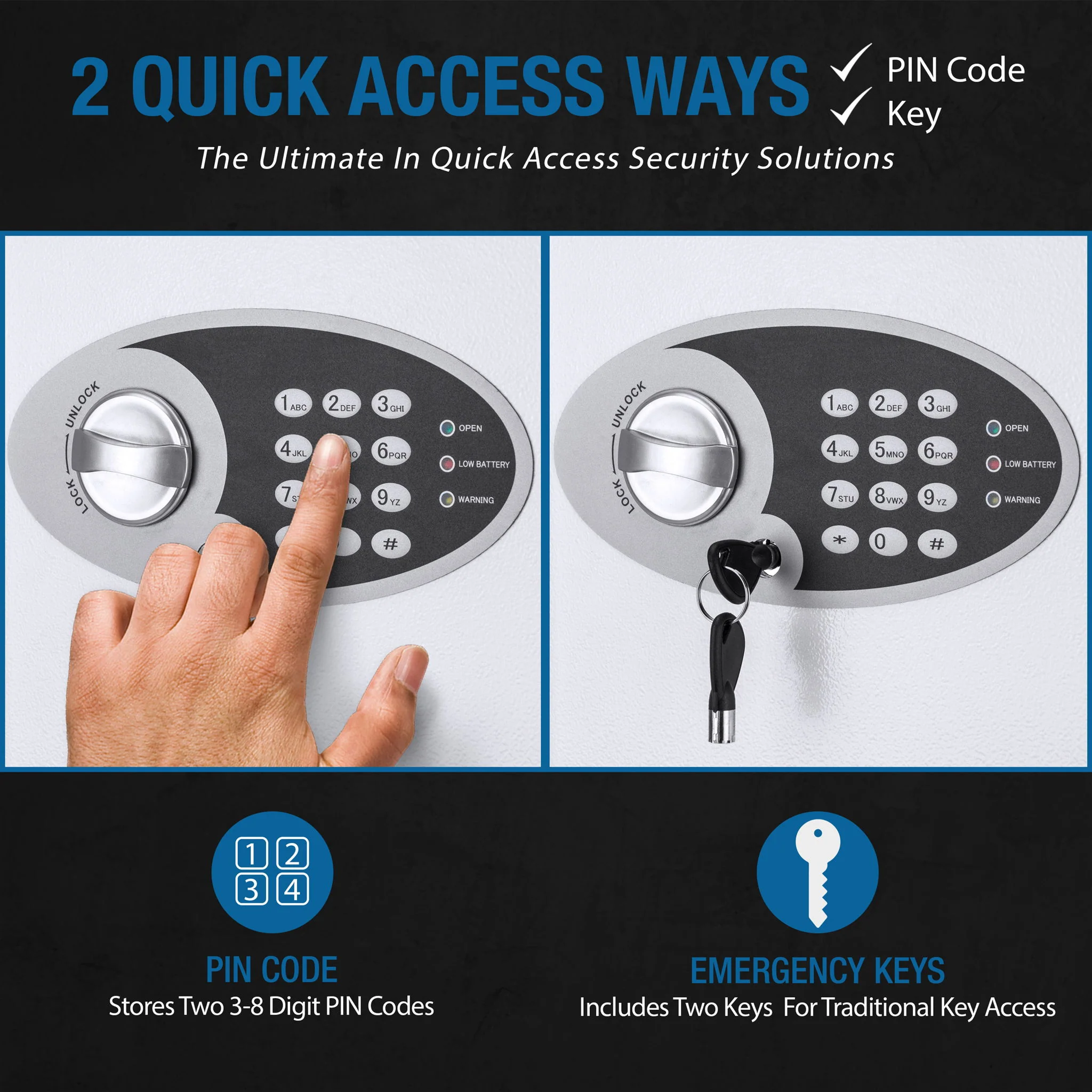 Key Cabinet Digital Keypad Wall Safe - Image 9