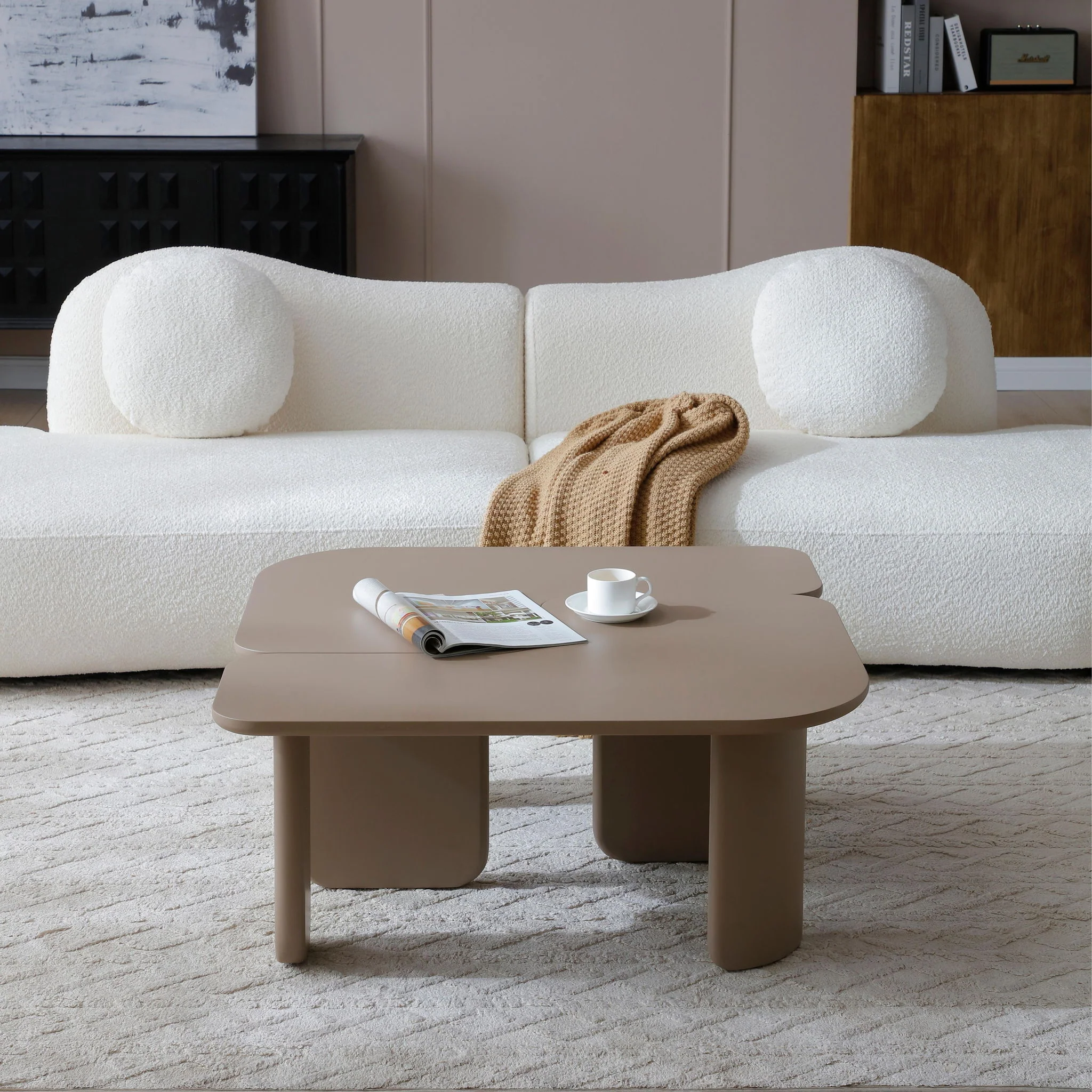 L-Shape Coffee Table For Living Room - Image 5