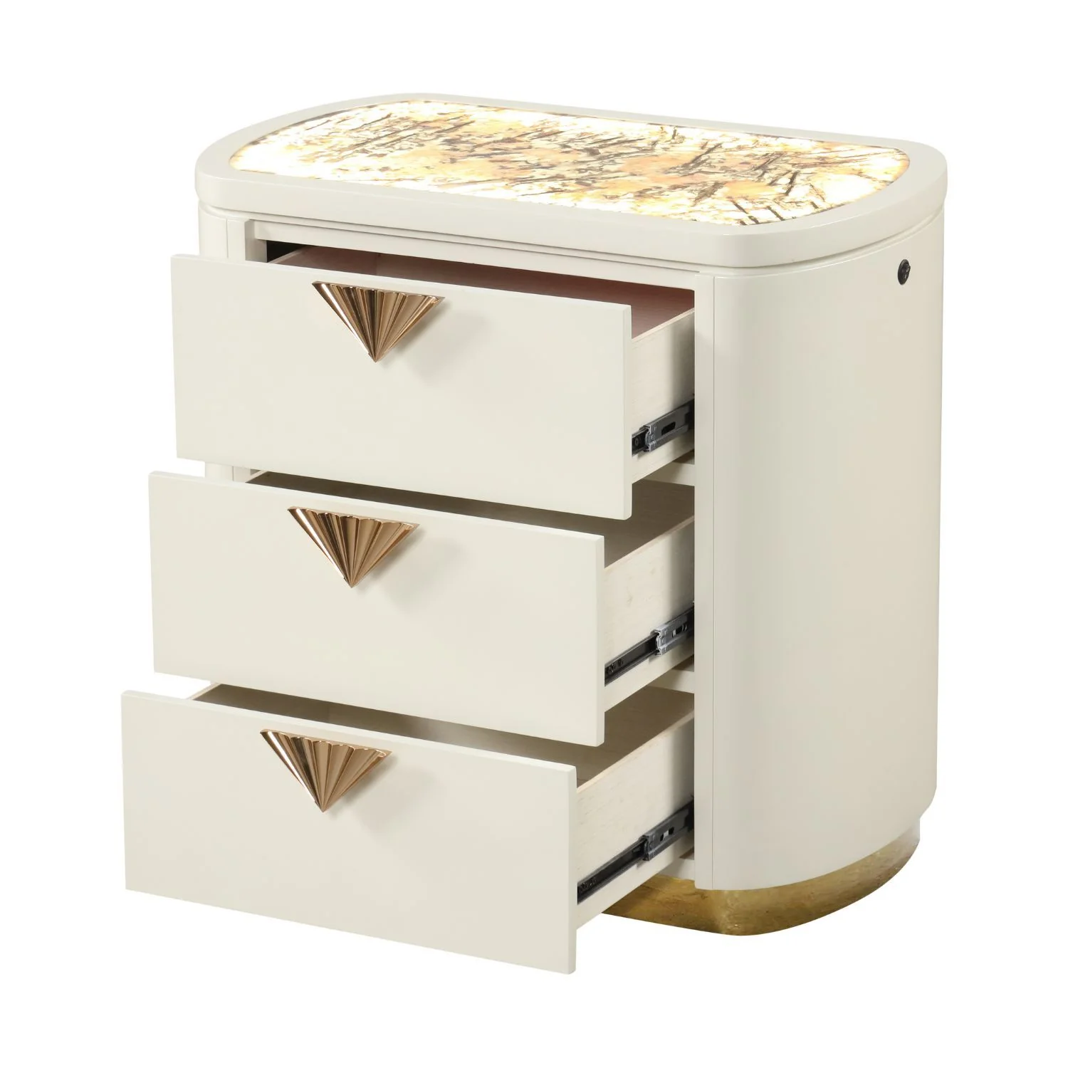 La Pierre - Nightstand - Beige - Image 3