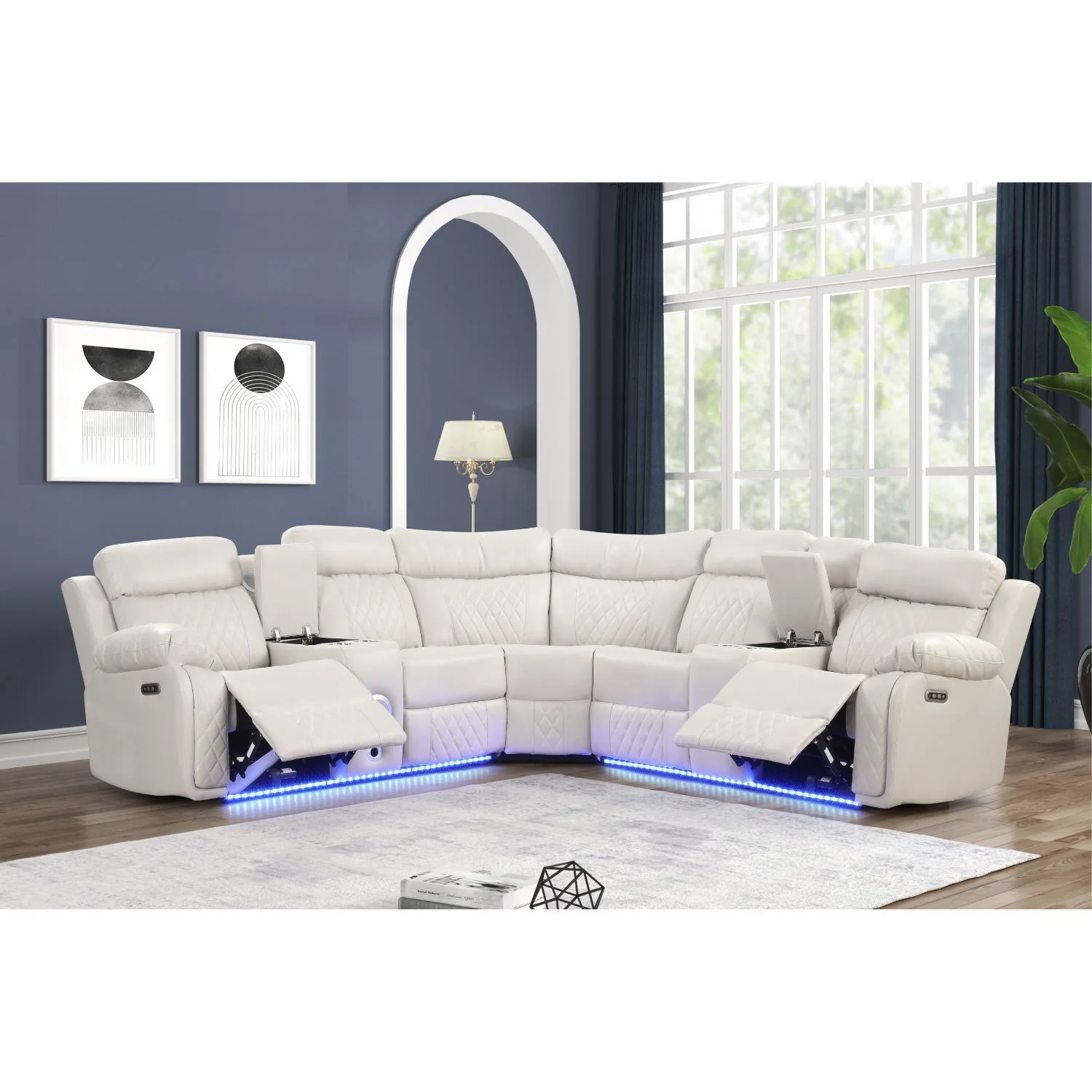 Lacrosse - Power Reclining Sectional Sofa - Image 5