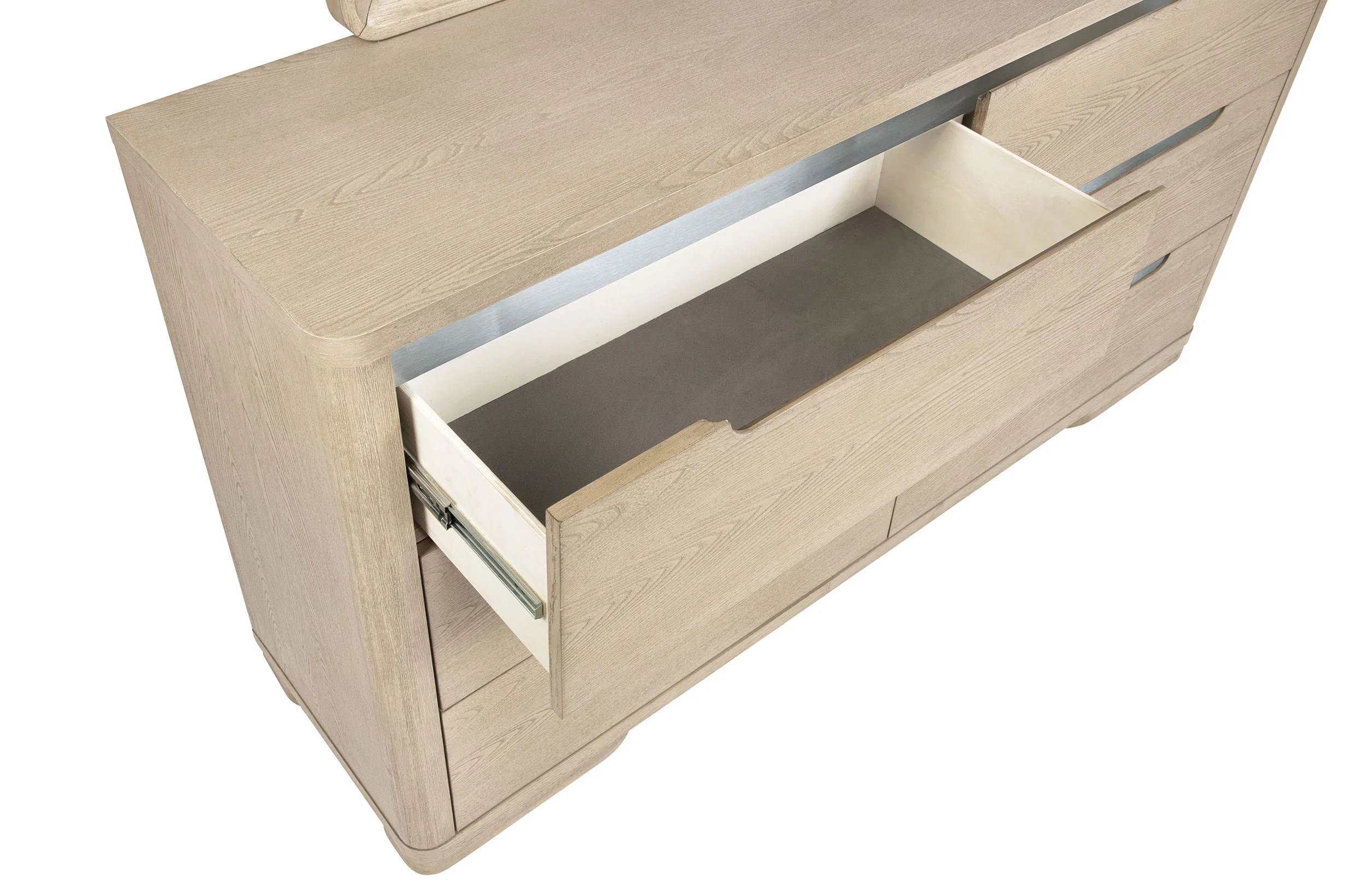 Ladera 6-Drawer Dresser with Mirror - Light Elm - Image 10