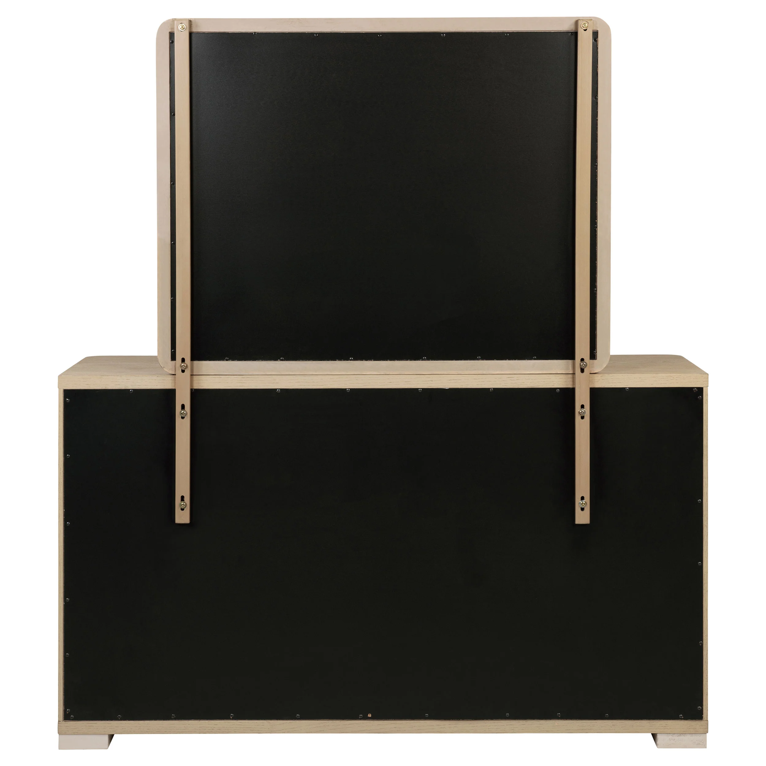Ladera 6-Drawer Dresser with Mirror - Light Elm - Image 7