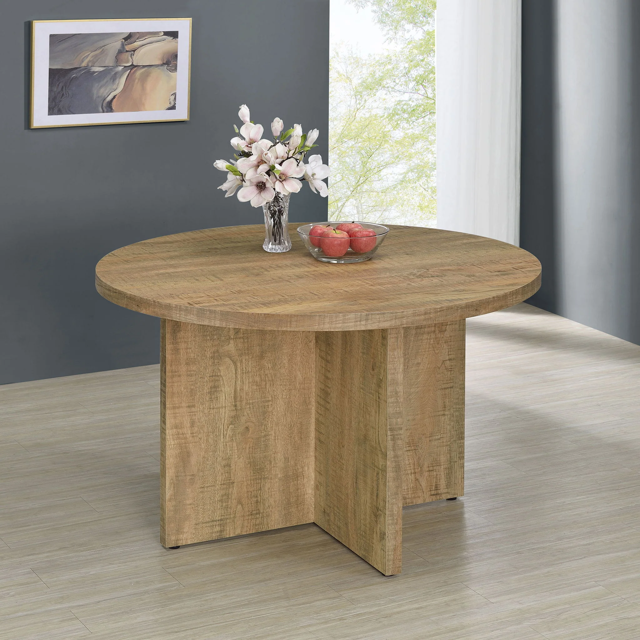 Larrabee - Round Dining Table - Mango Color - Image 4