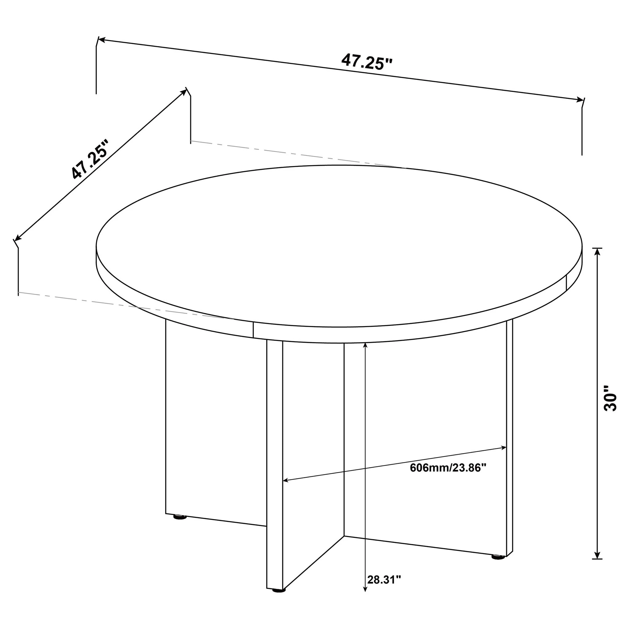 Larrabee - Round Dining Table - Mango Color - Image 7