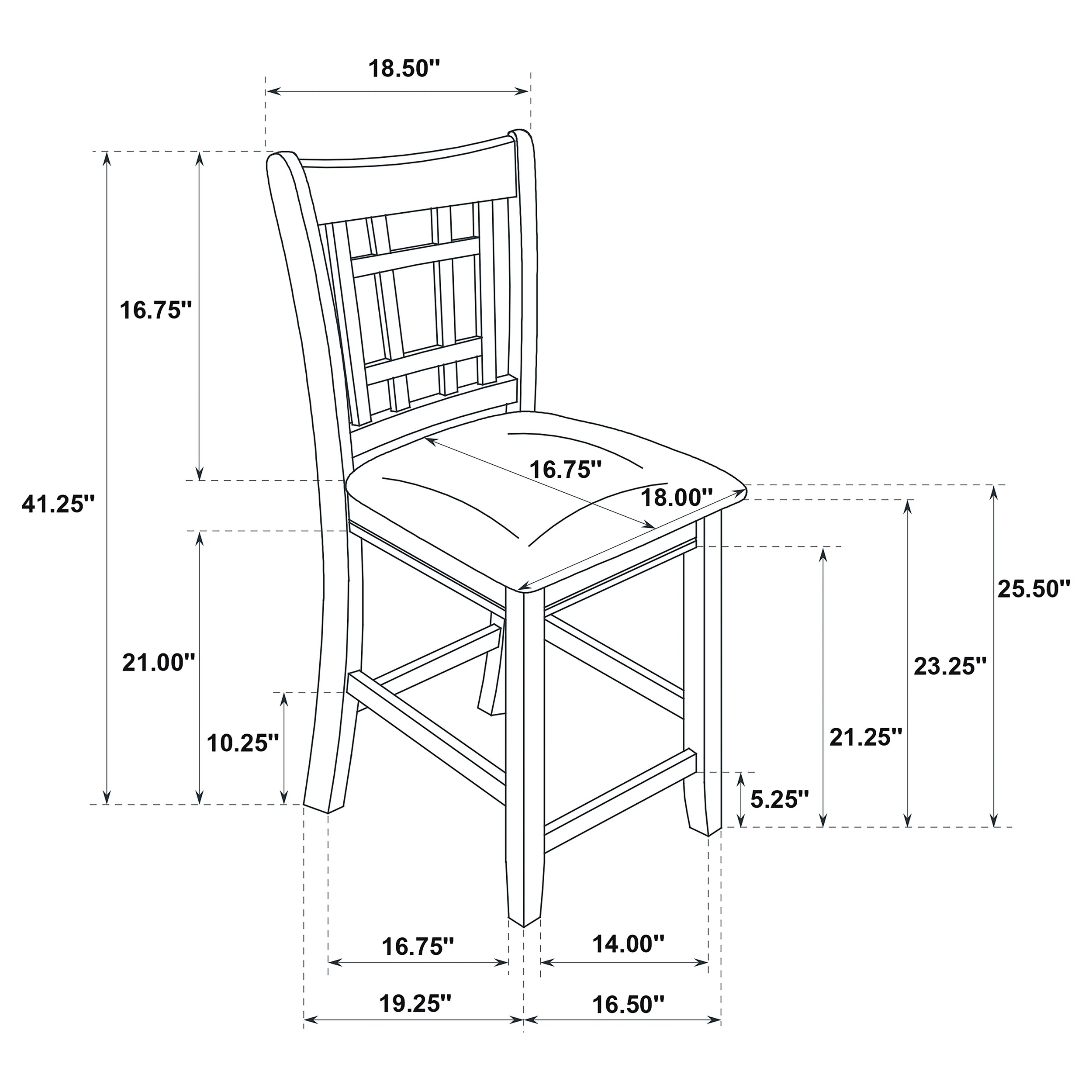 Lavon Wood Counter Height Dining Chair Black/Espresso (Set of 2) - Image 11