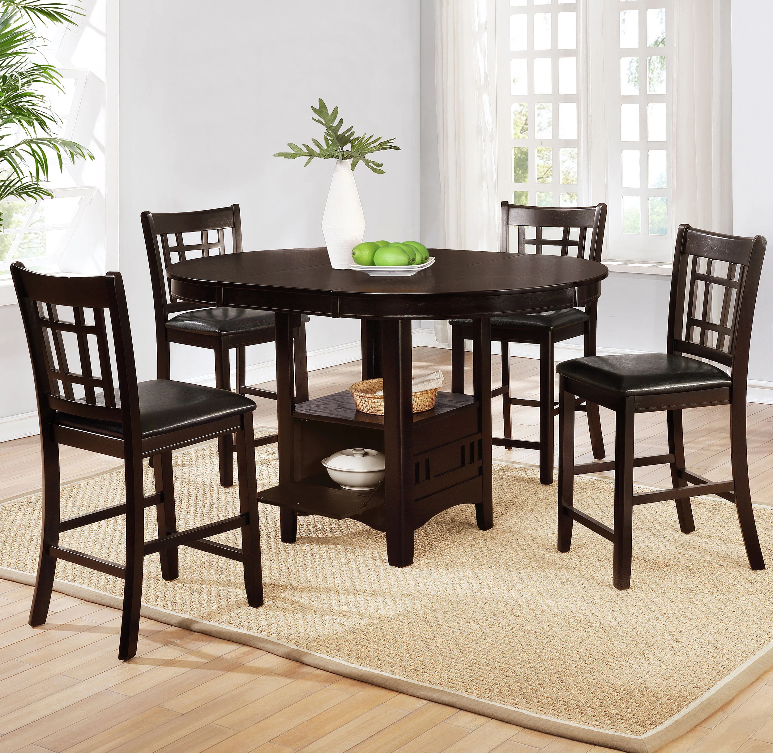 Lavon Wood Counter Height Dining Chair Black/Espresso (Set of 2) - Image 12