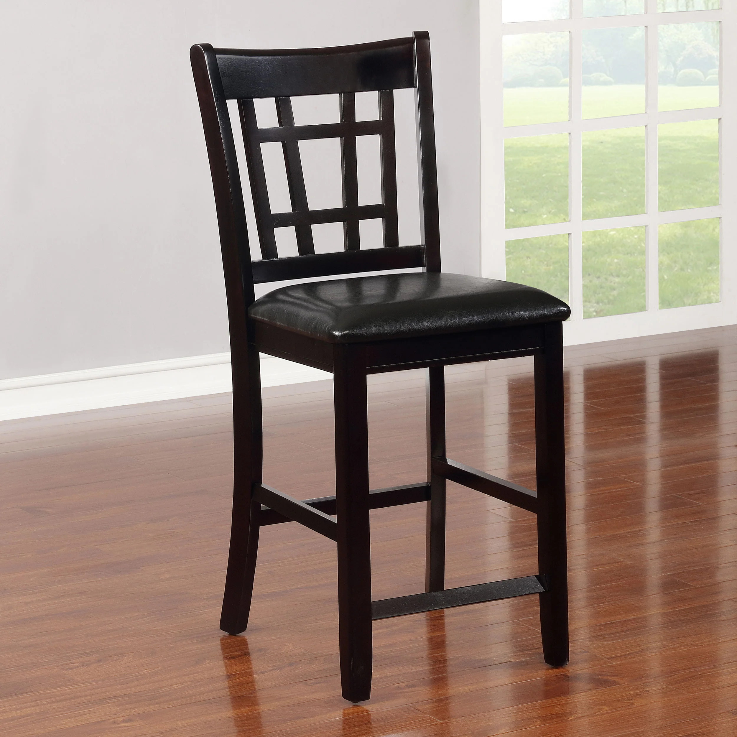 Lavon Wood Counter Height Dining Chair Black/Espresso (Set of 2) - Image 4