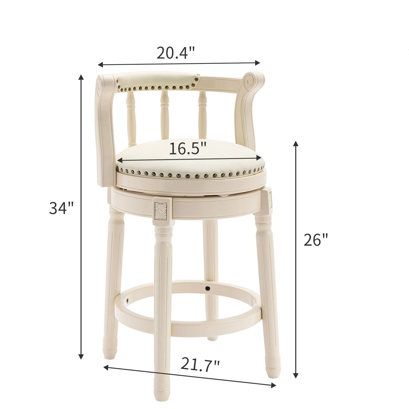 Wooden Bar Stool - Image 14
