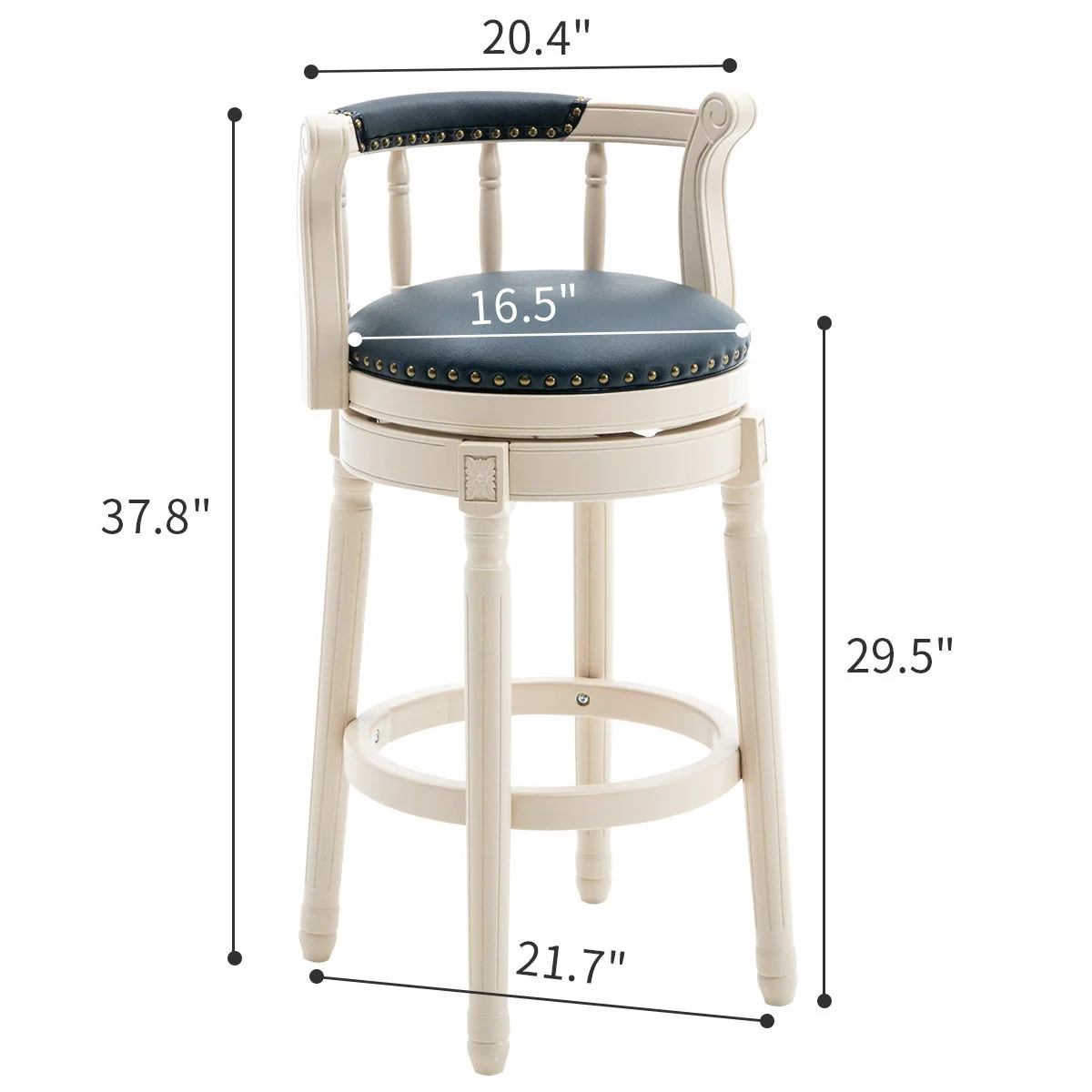 Wooden Bar Stool - Image 15
