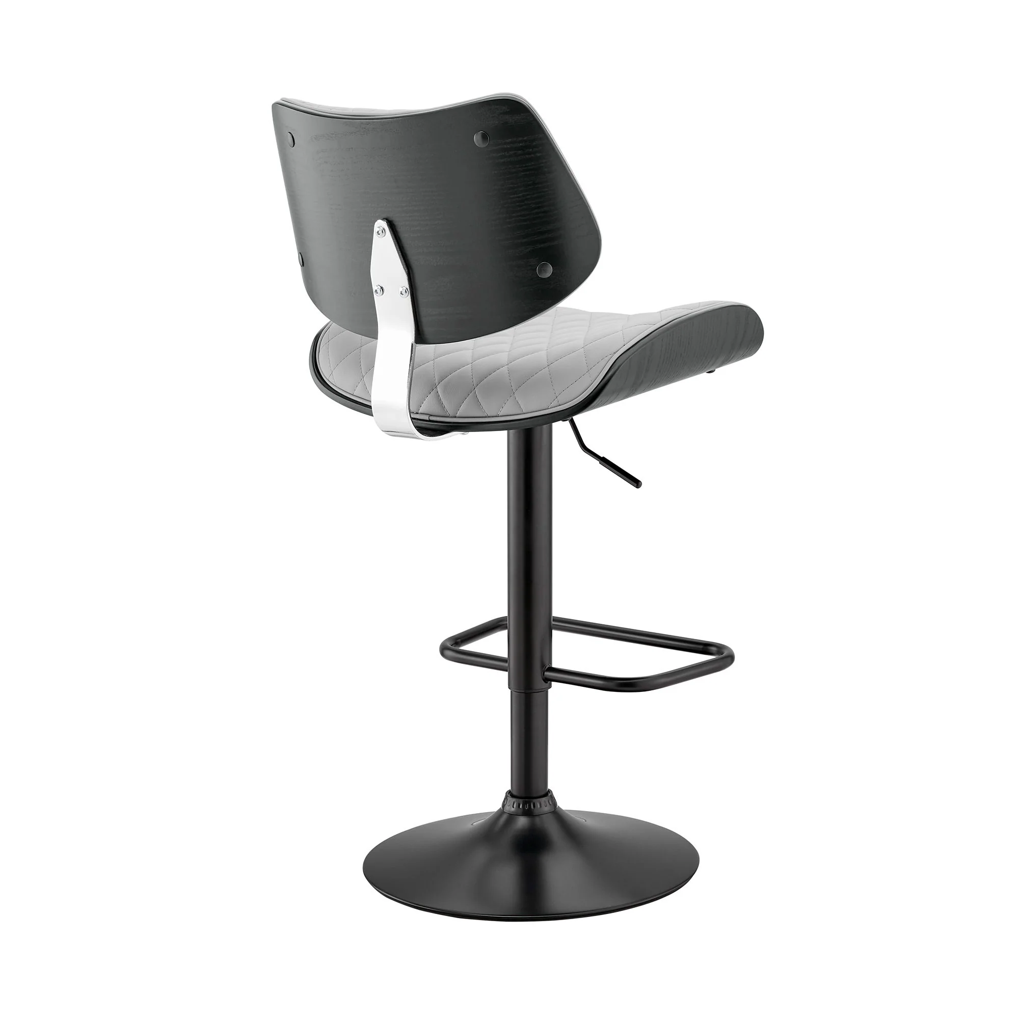 Leland - Adjustable Bar Stool - Gray / Black - Image 8