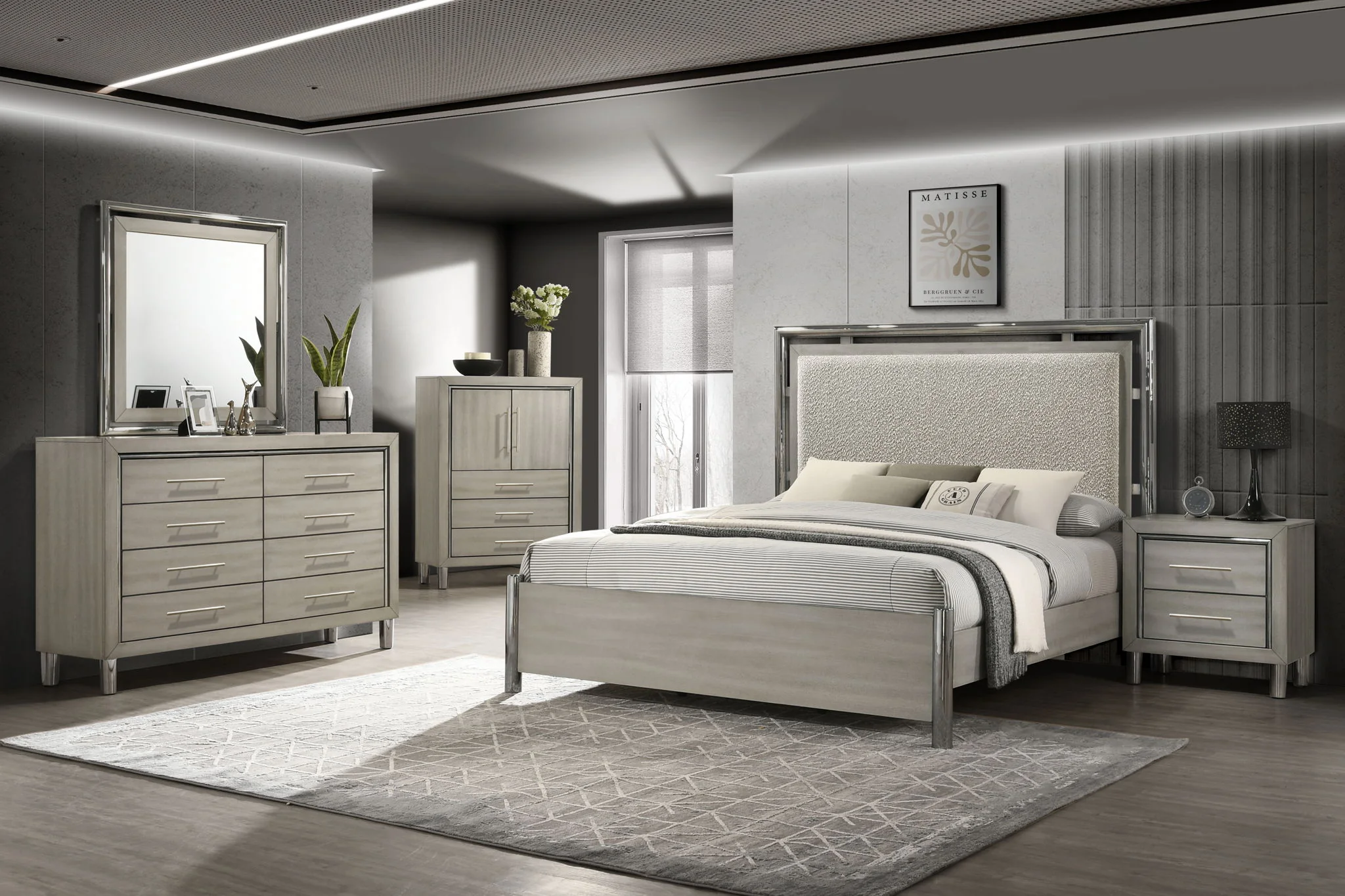 Lennox - 2 Drawer Nightstand - Gray - Image 5