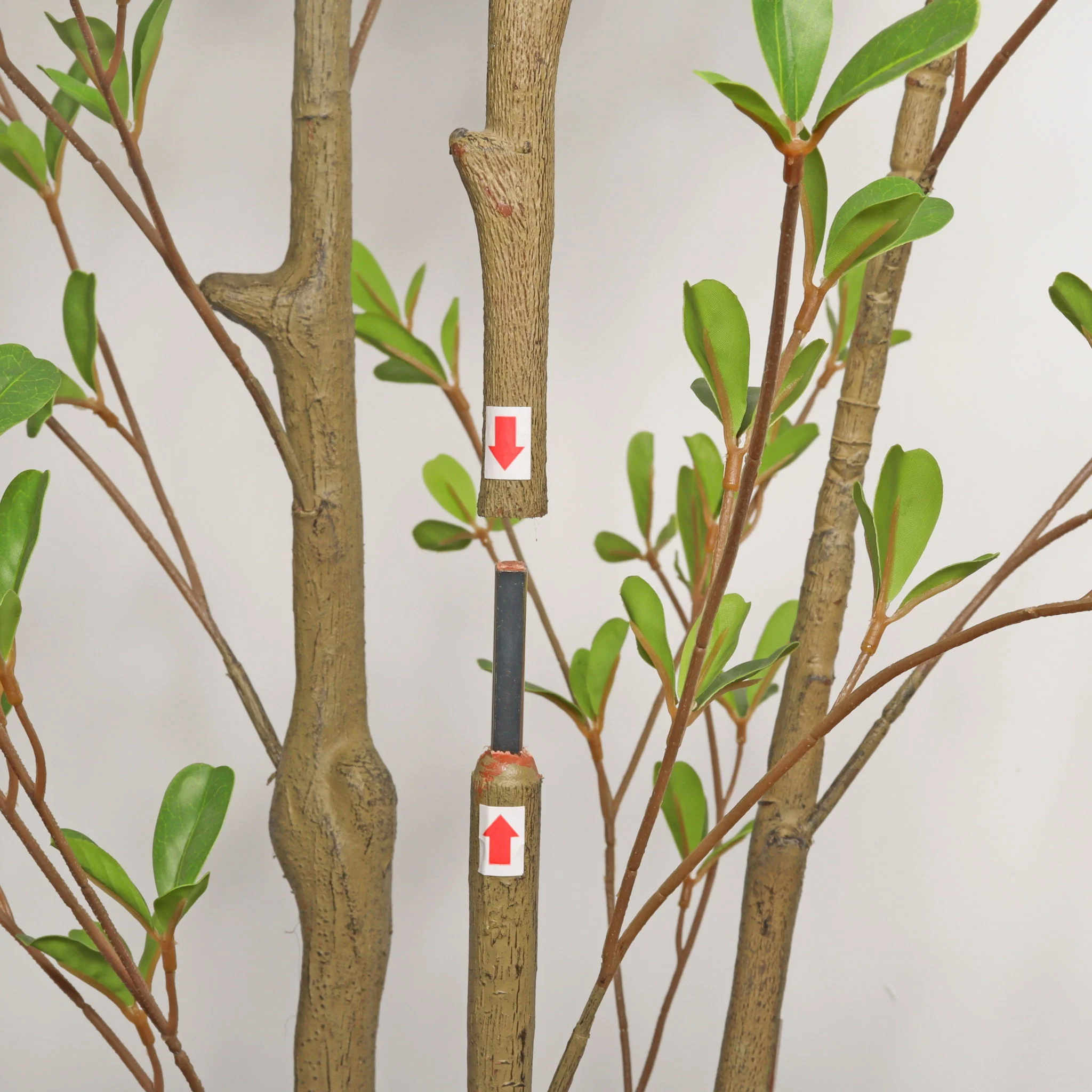 Lifelike Artificial Olive Tree With Plastic Pot For Home Living Room Decor - Green Leaves - Image 6