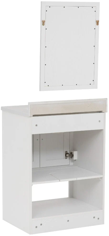 Linon Barkley White 31" Vanity with Mirror - Image 5