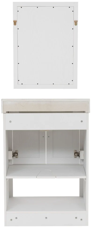 Linon Barkley White 31" Vanity with Mirror - Image 6