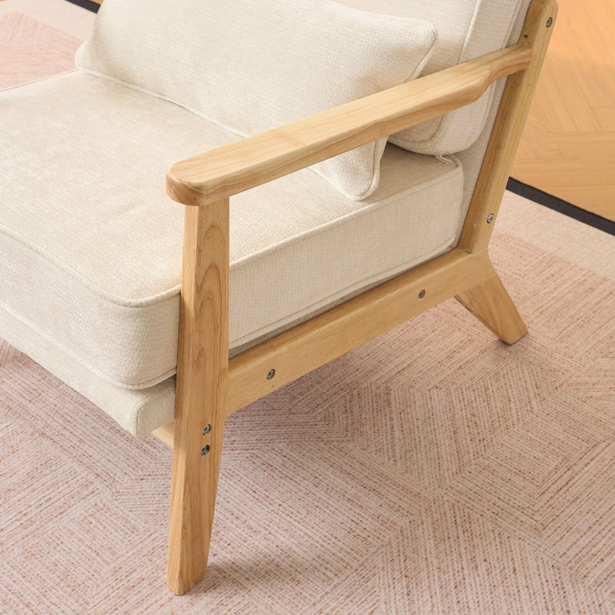 Living Room Chair With Lumbar Pillow - Image 6