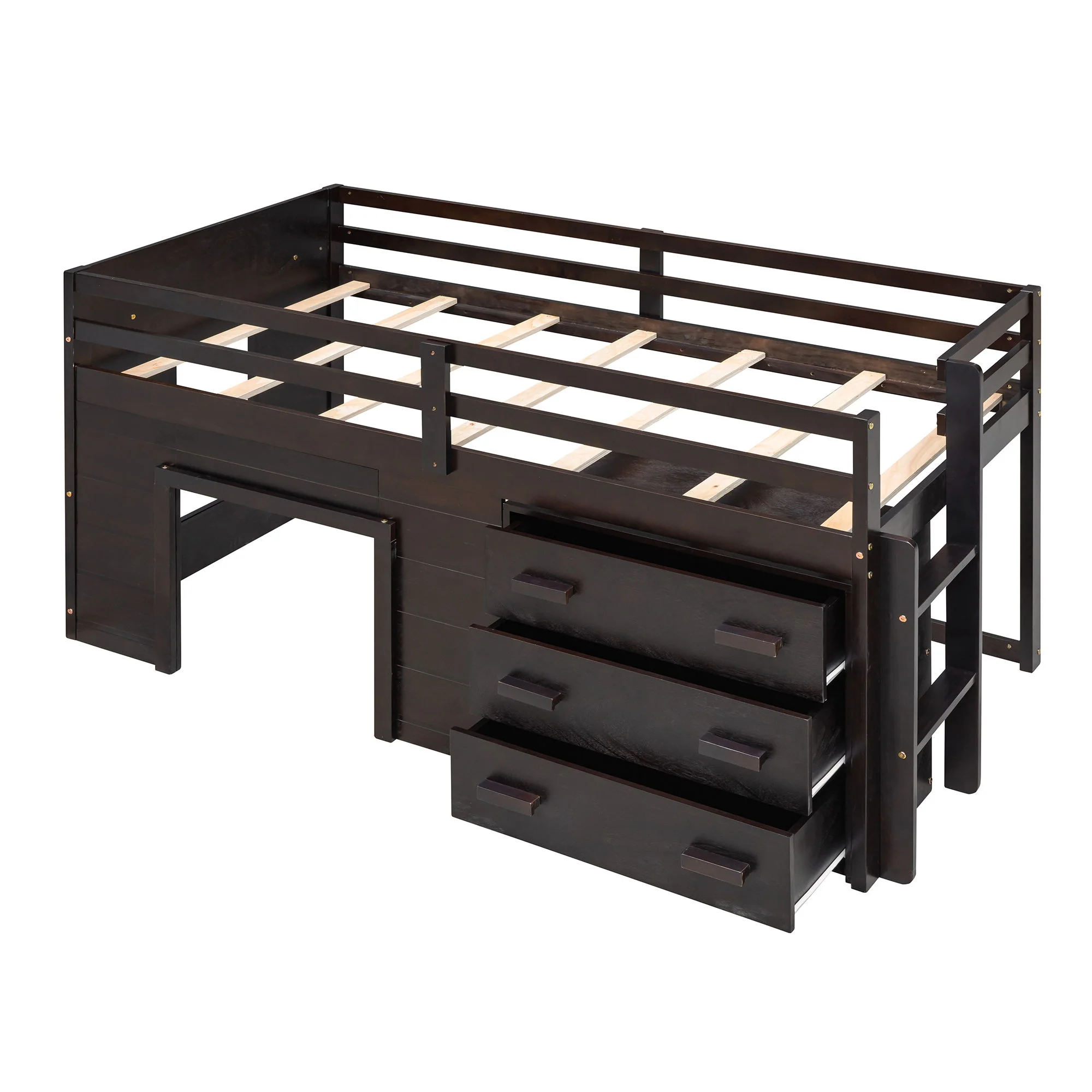 Loft Bed With Cabinet And Shelf - Image 15