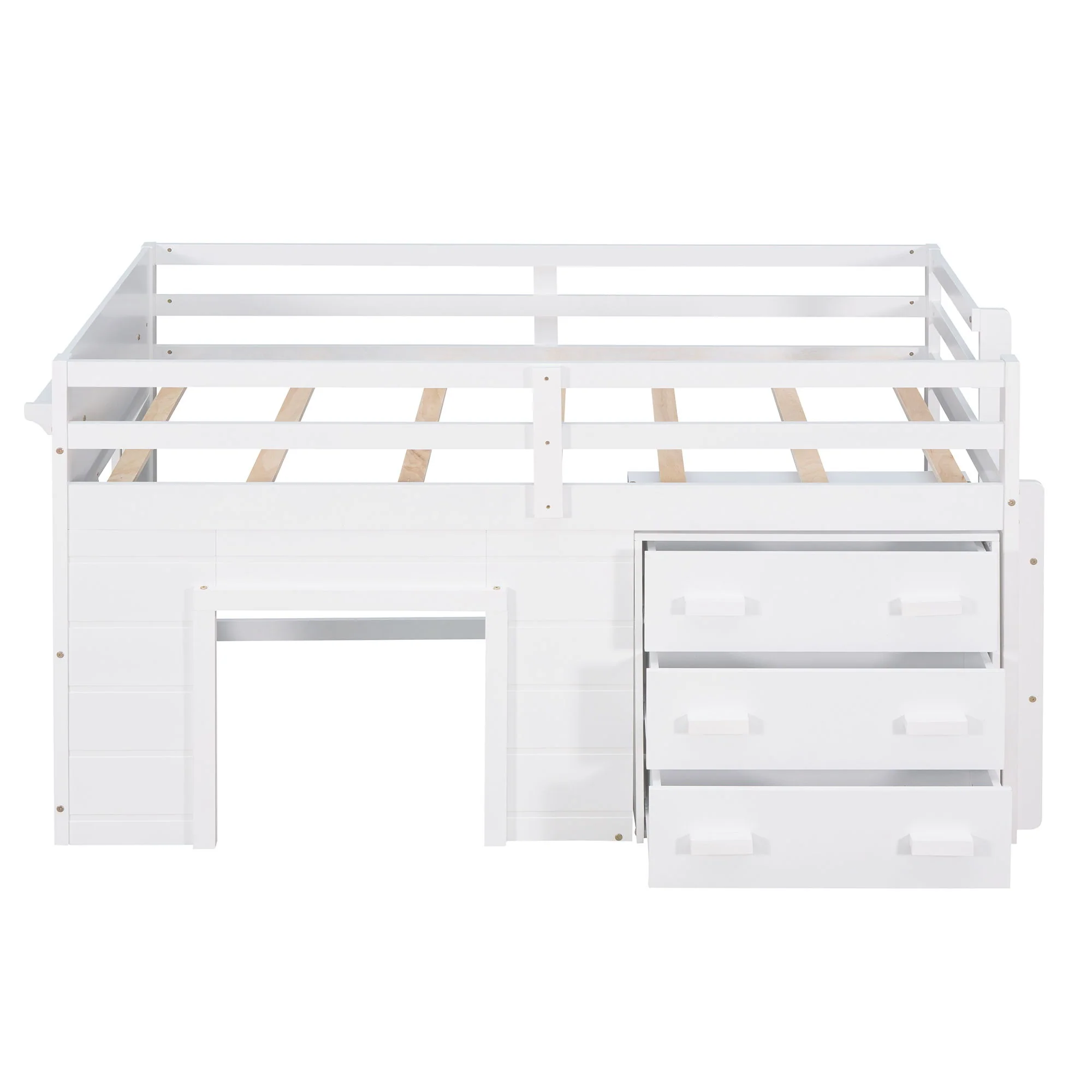 Loft Bed With Cabinet And Shelf - Image 9