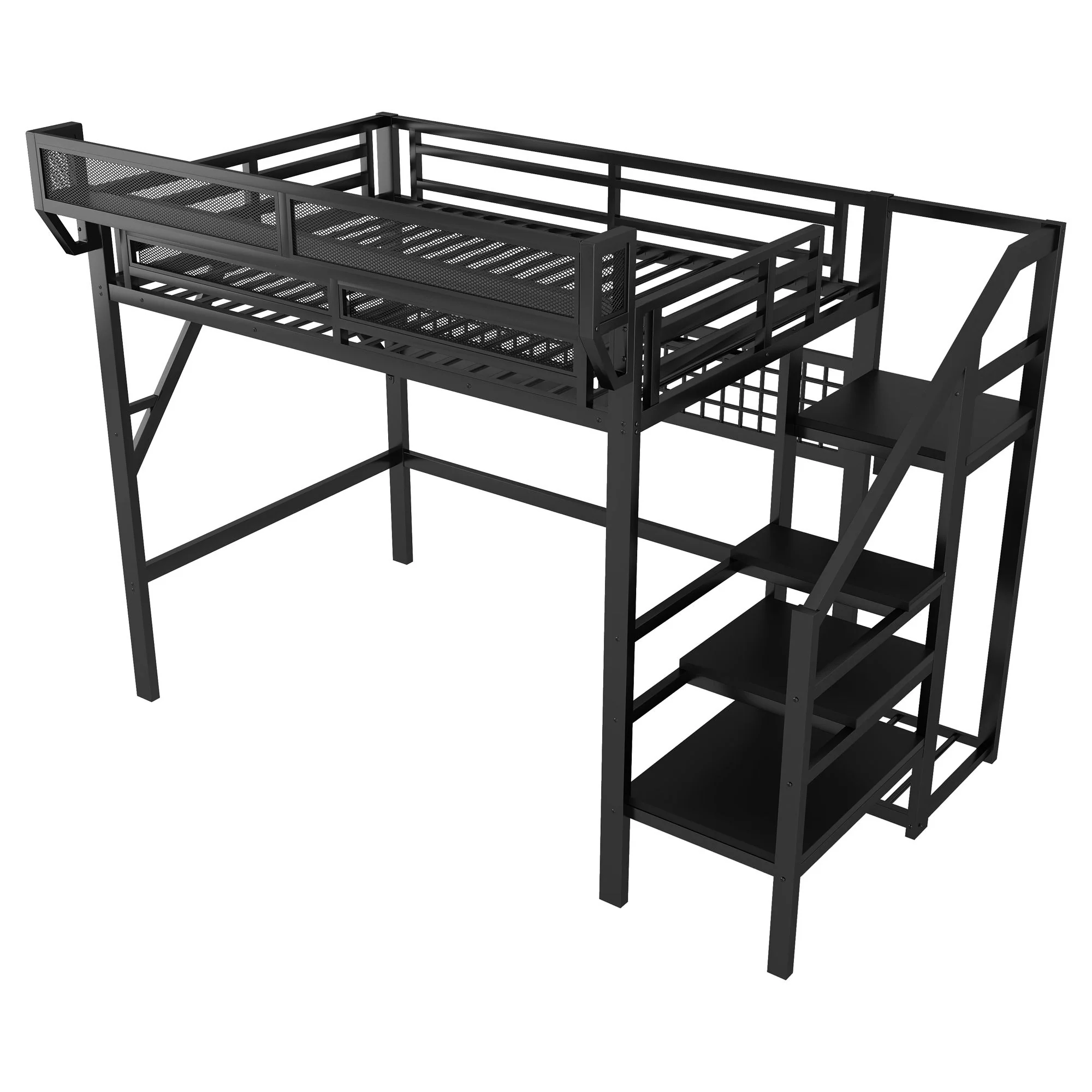 Loft Bed With Stairs And Storage - Image 4