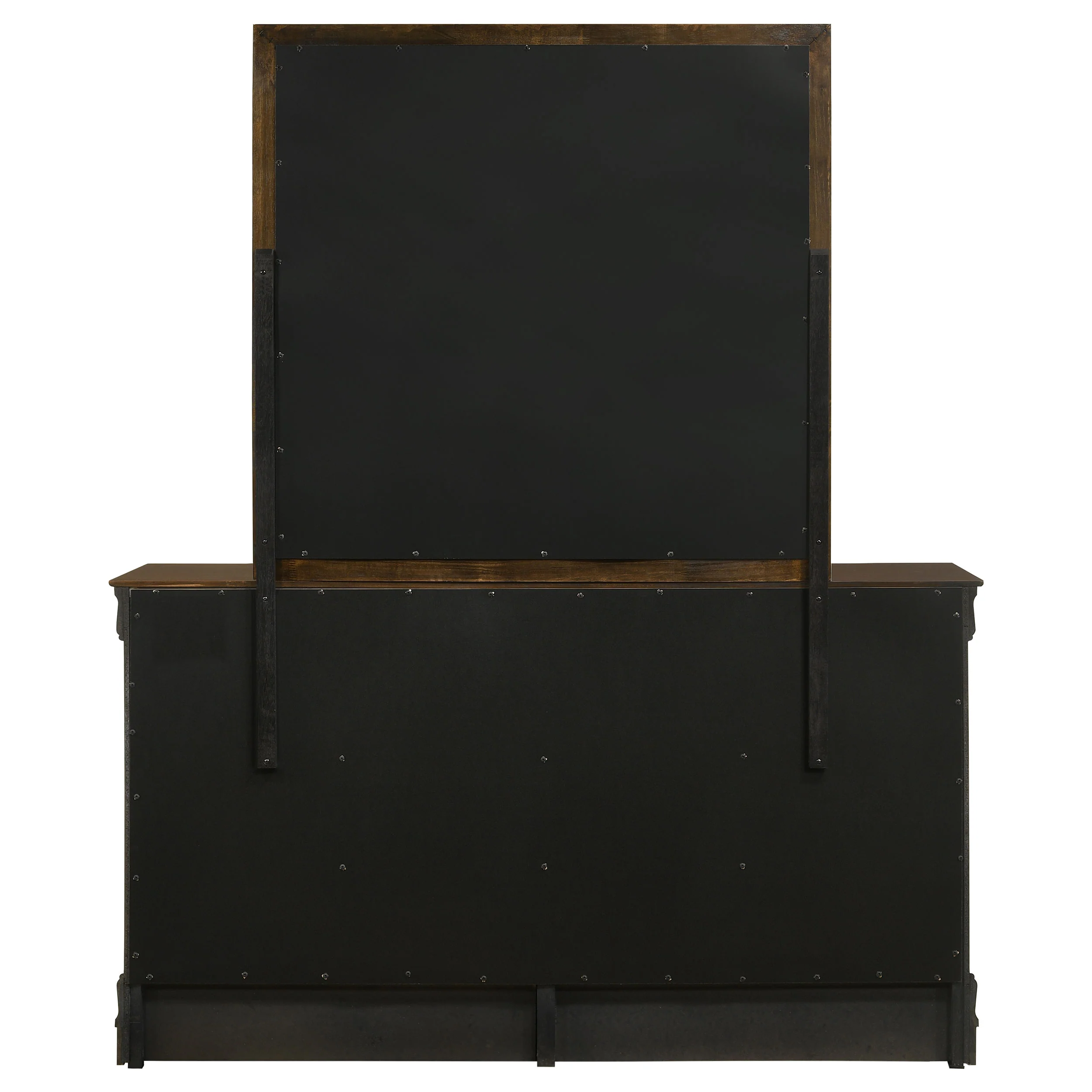 Louis Philippe 6-Drawer Dresser with Mirror in Cappuccino - Image 10