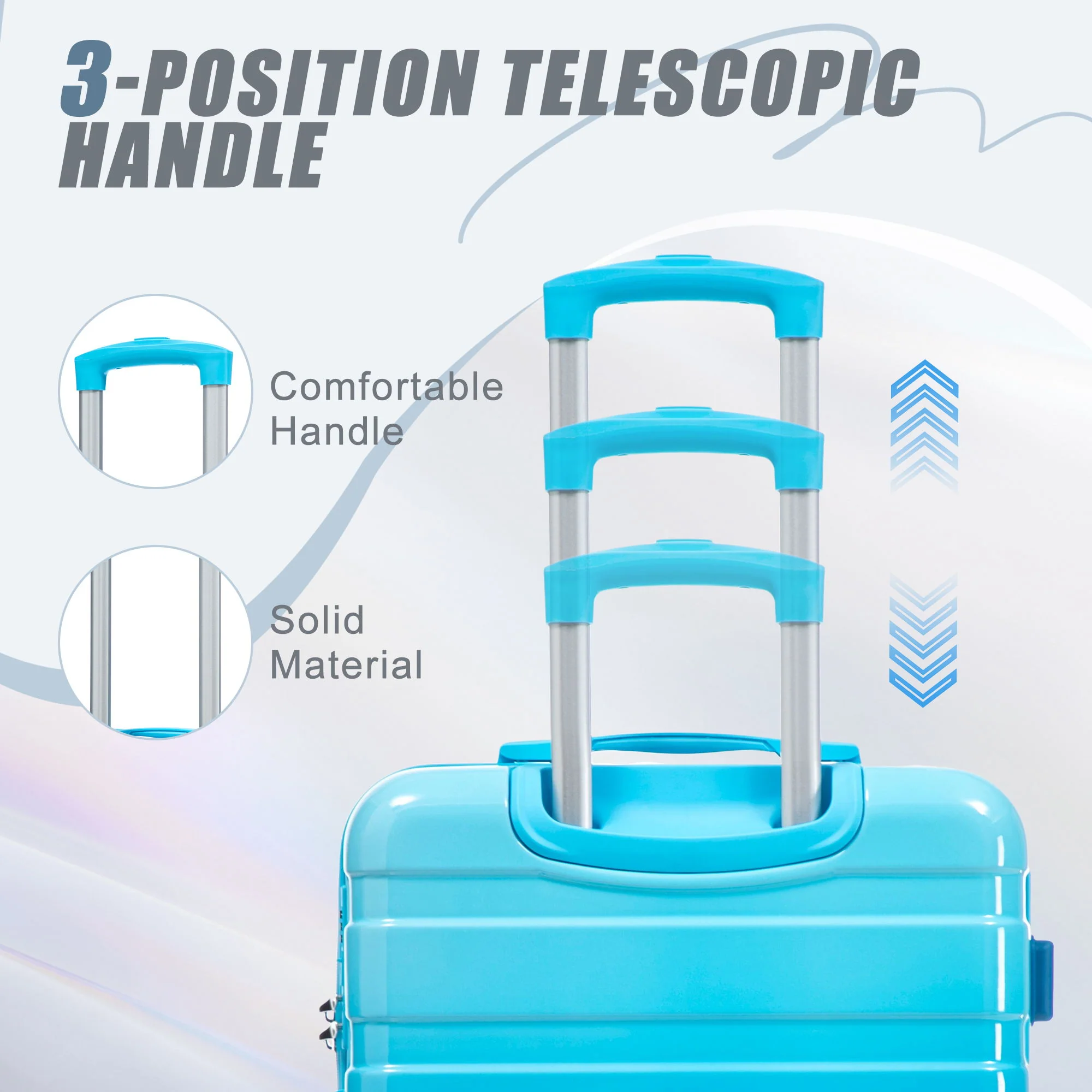 Luggage Set 20" /24" /28" With Combination Lock And Silent Wheels - Image 11