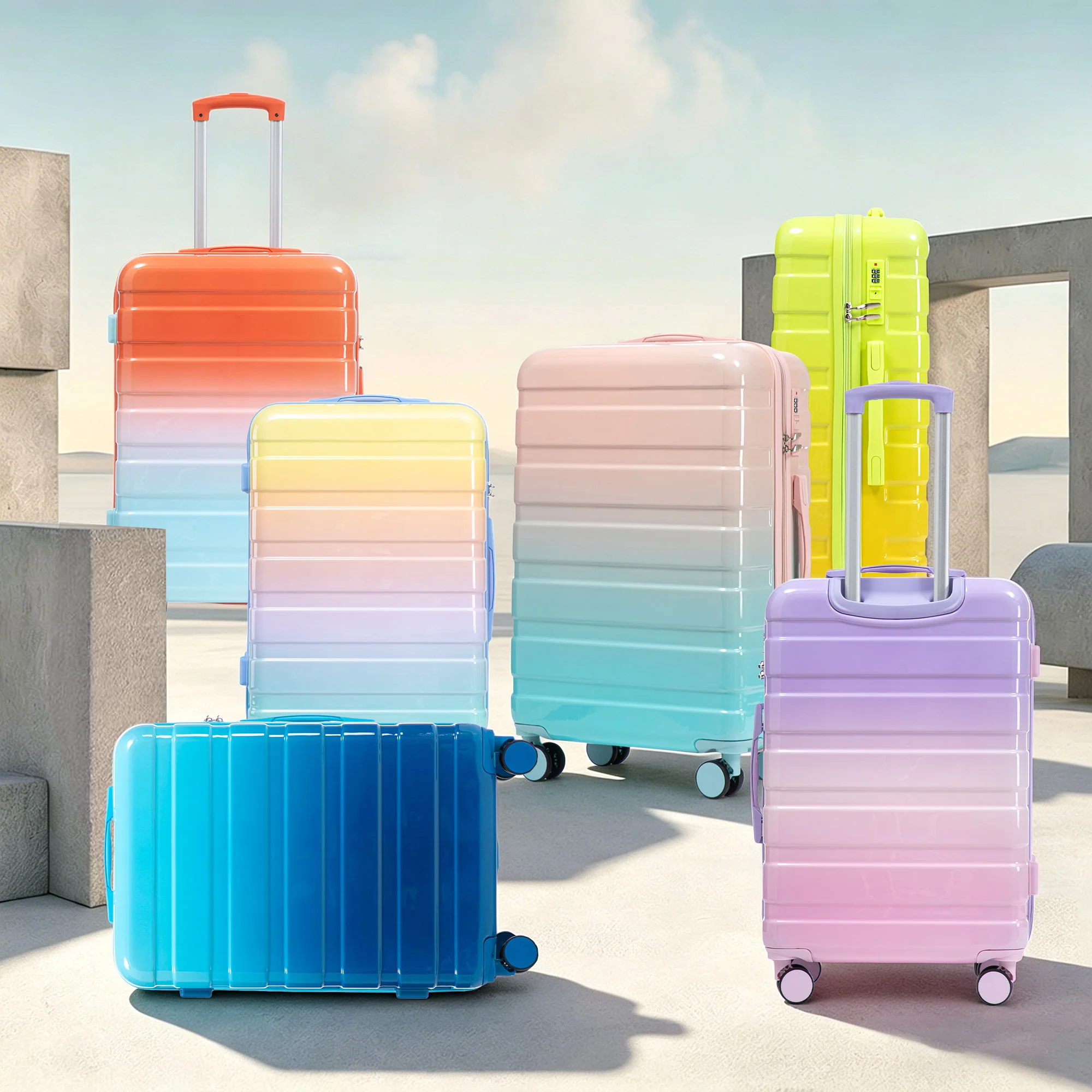 Luggage Set 20" /24" /28" With Combination Lock And Silent Wheels - Image 12