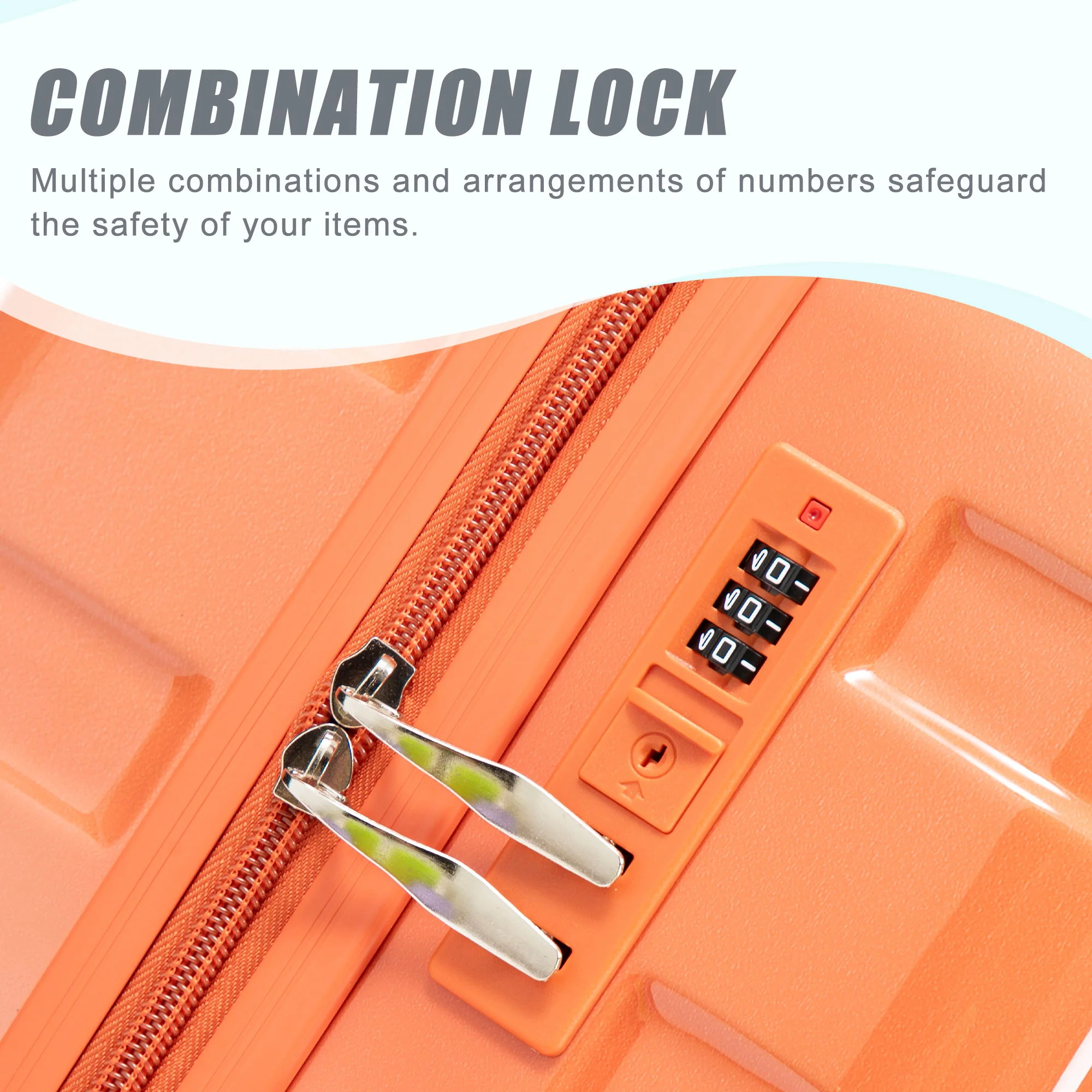 Luggage Set 20" /24" /28" With Combination Lock And Silent Wheels - Image 18