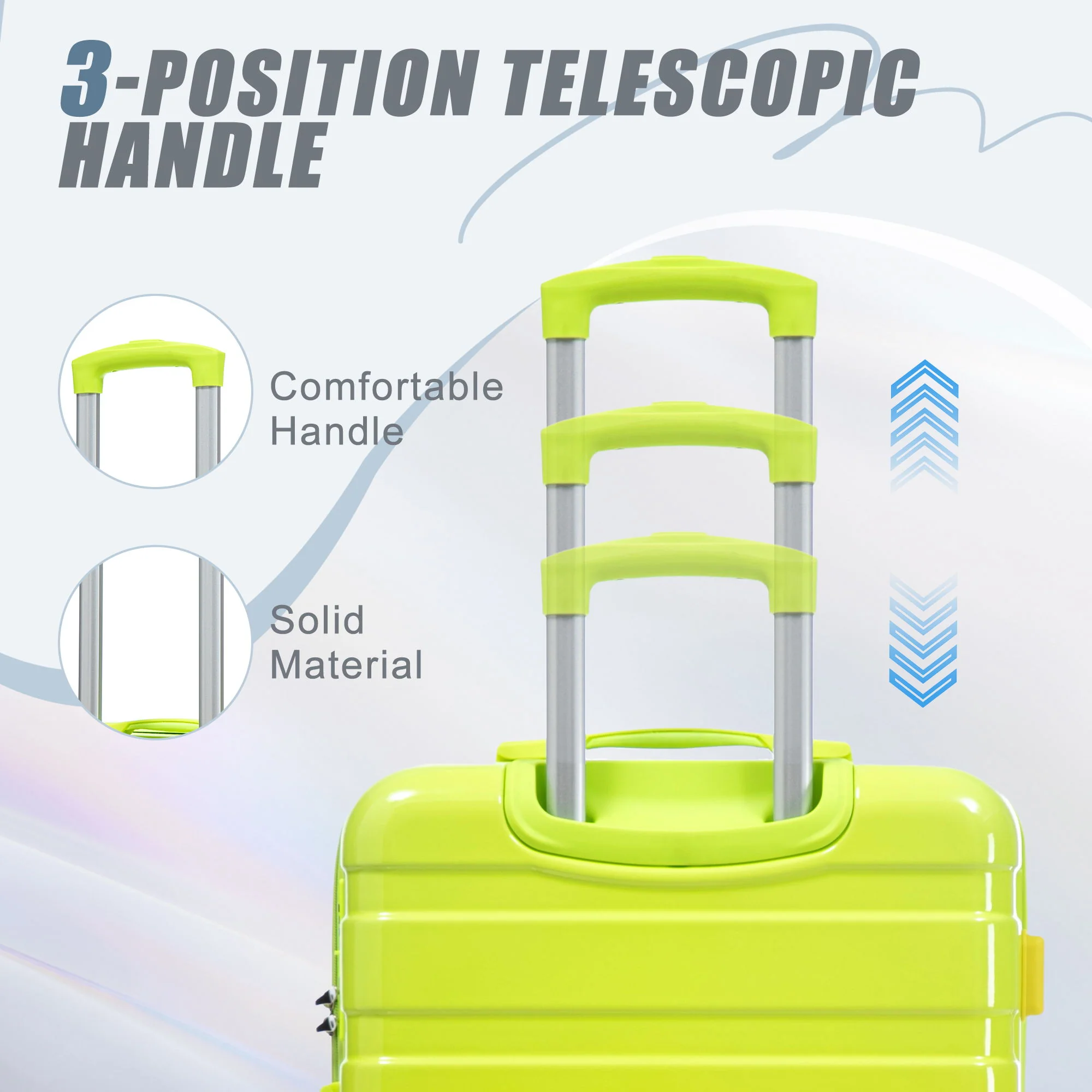 Luggage Set 20" /24" /28" With Combination Lock And Silent Wheels - Image 27