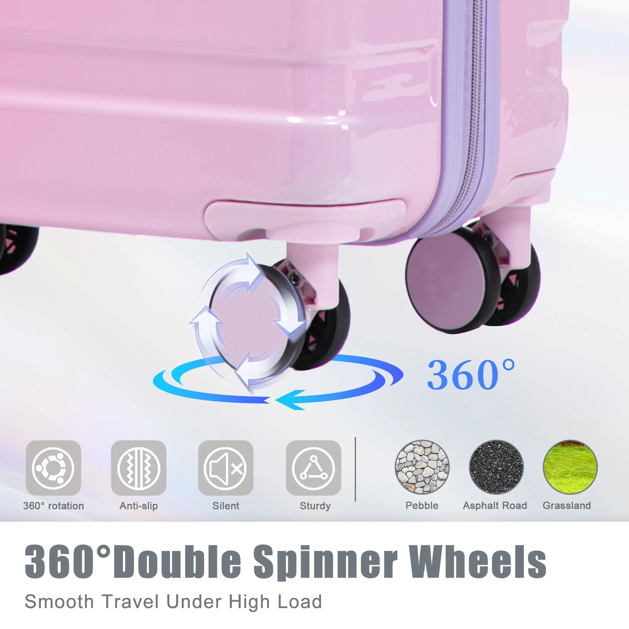 Luggage Set 20" /24" /28" With Combination Lock And Silent Wheels - Image 38