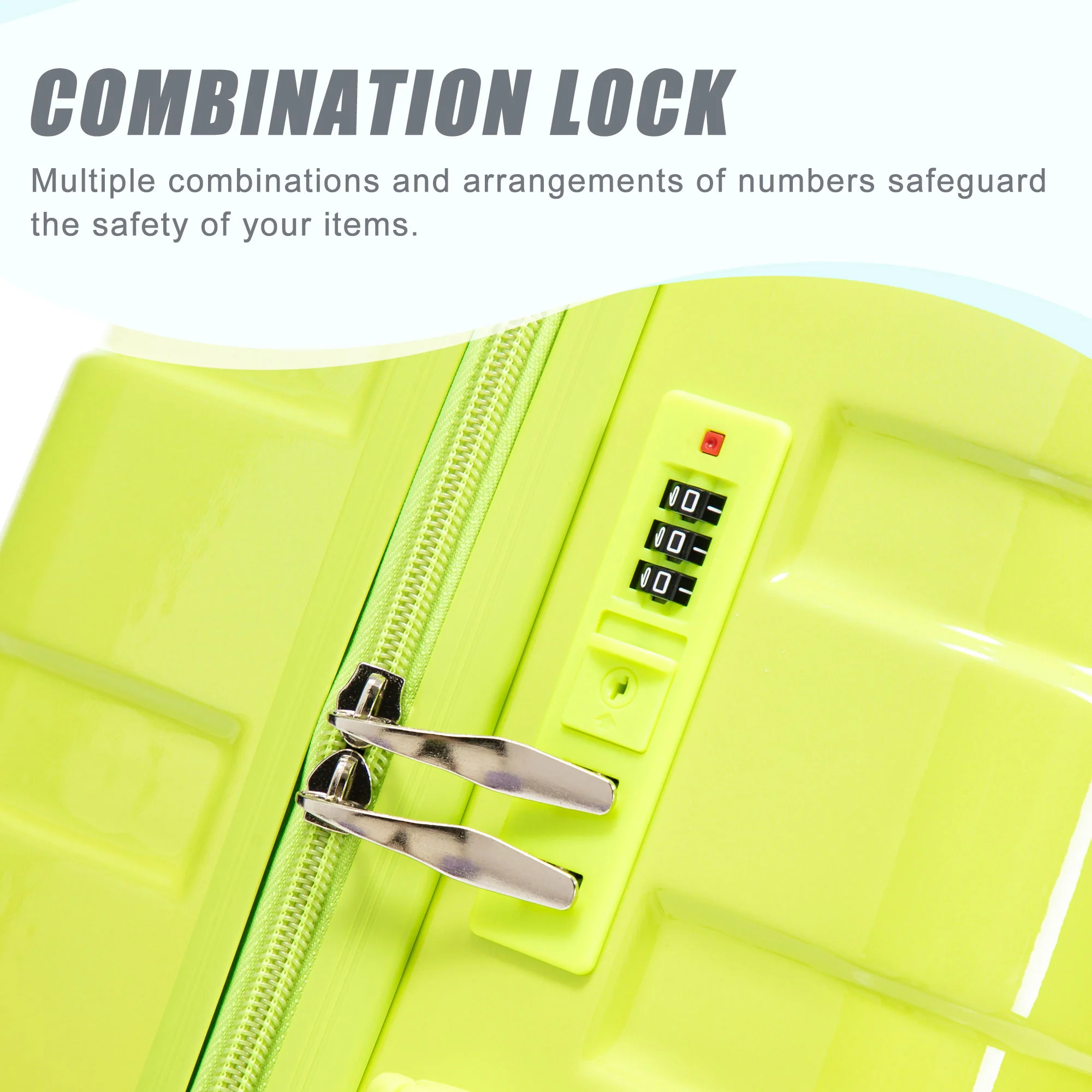 Luggage Set 20" /24" /28" With Combination Lock And Silent Wheels - Image 46