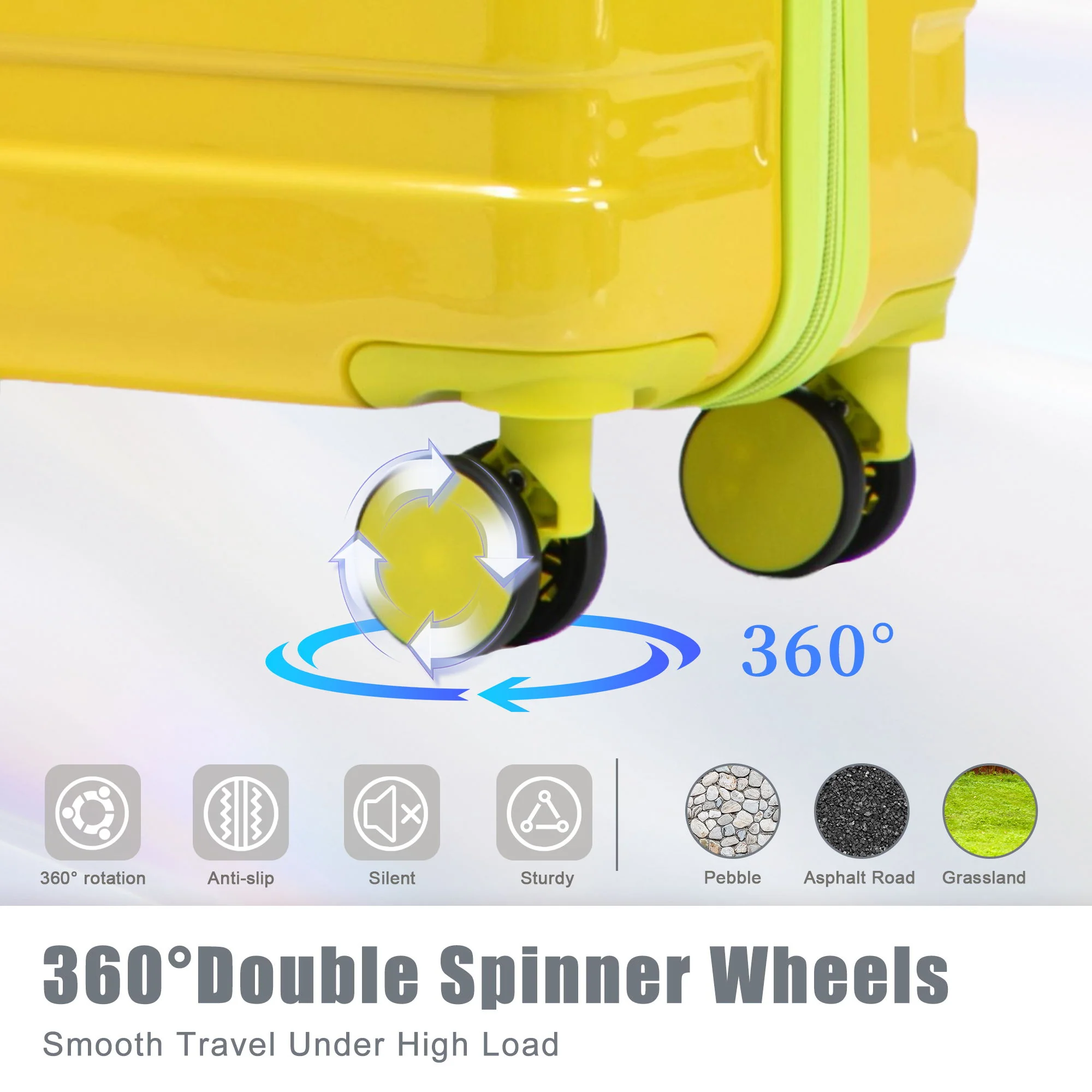 Luggage Set 20" /24" /28" With Combination Lock And Silent Wheels - Image 52