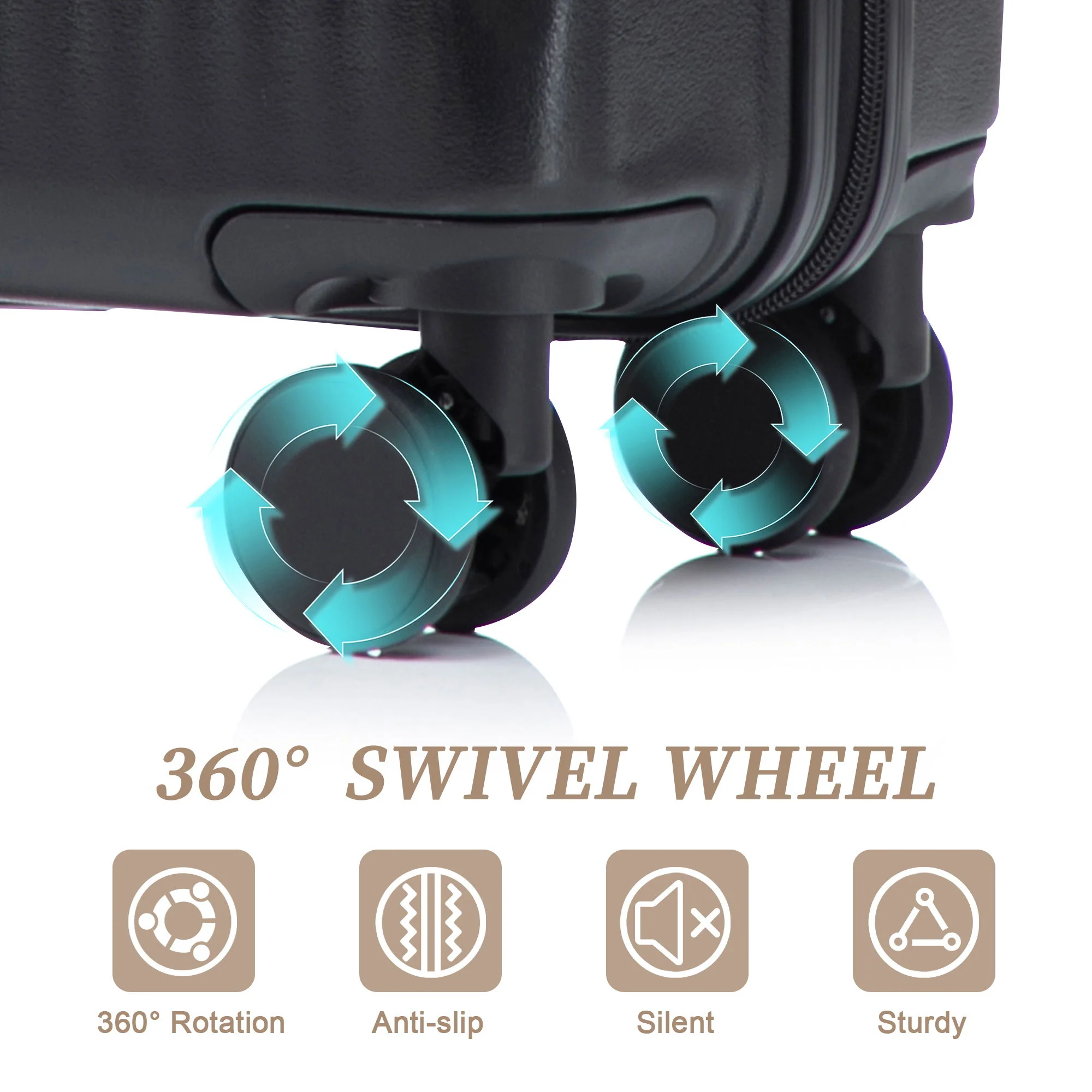 Luggage Set With Cosmetic Case, Combination Lock, Front Opening Design - Image 15