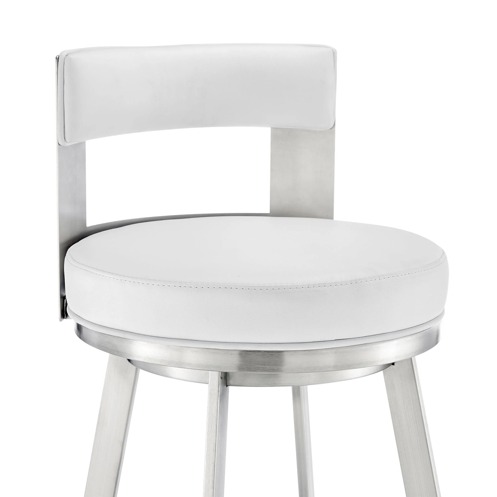 Lynof - Swivel Bar Stool - Brushed Stainless Steel Finish - Image 21