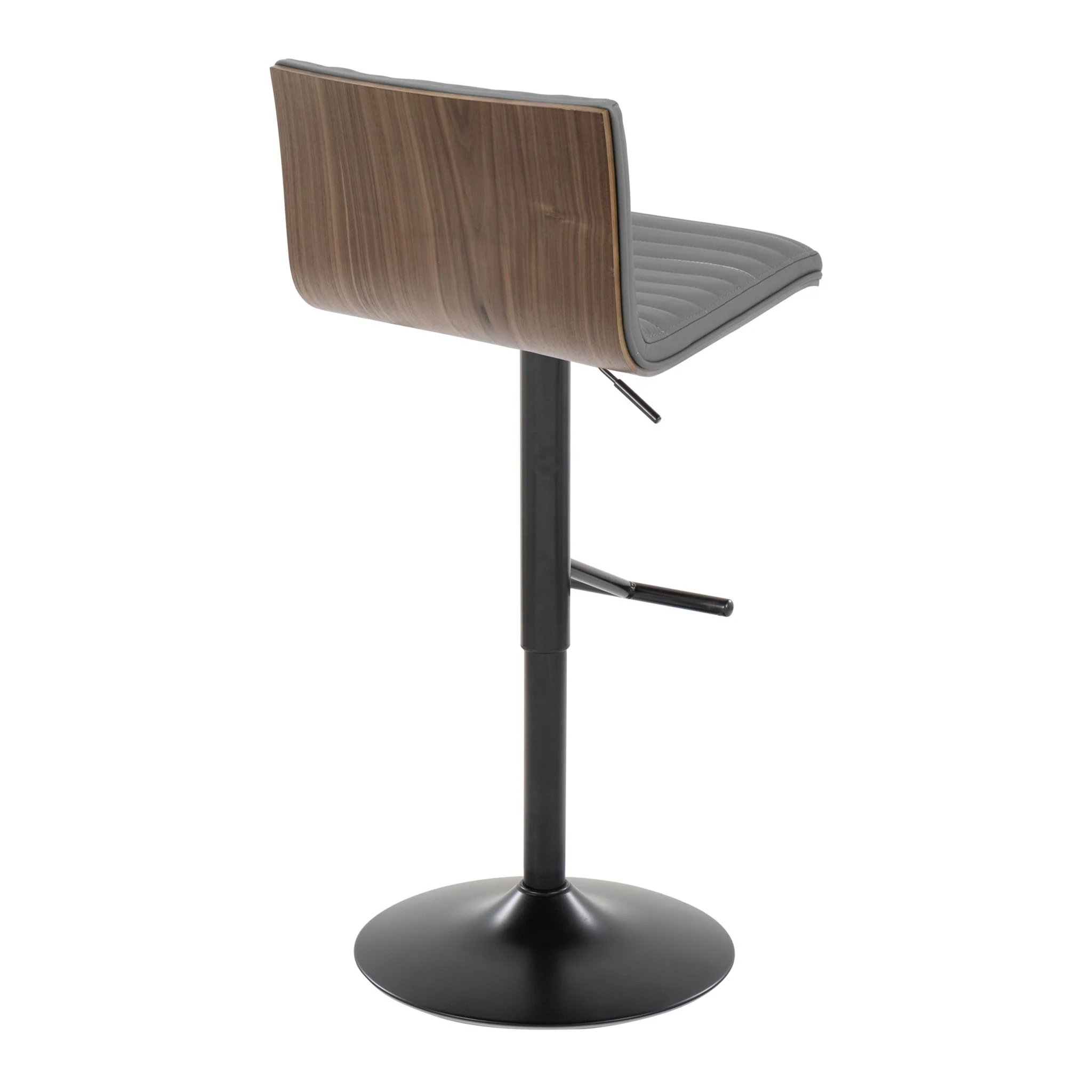 Mason - Contemporary Adjustable Barstool With Swivel With Straight T Footrest (Set of 2) - Image 3