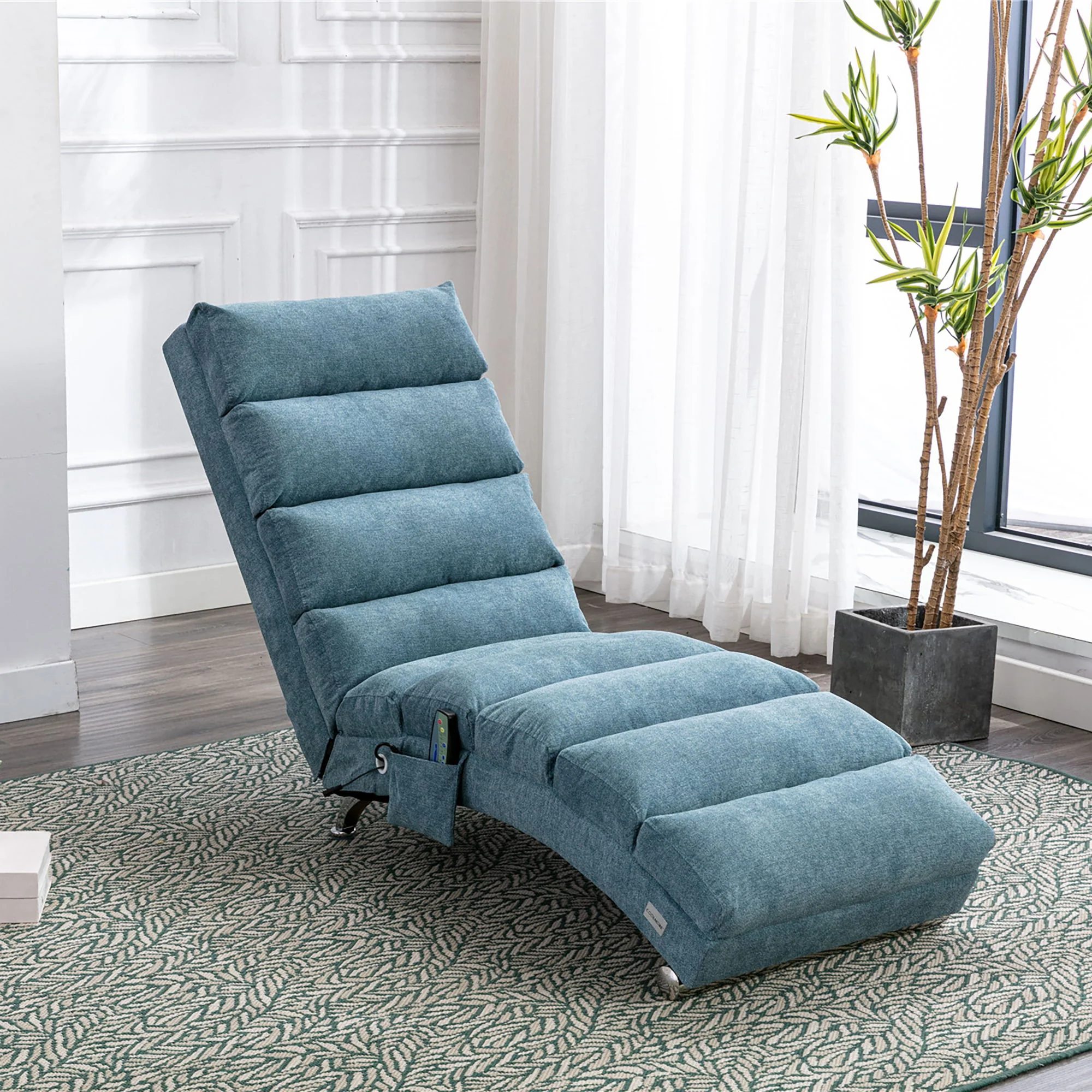 Massage Chaise Lounge Indoor With Remote Control, Ergonomic Electric Massage Lounger - Image 27