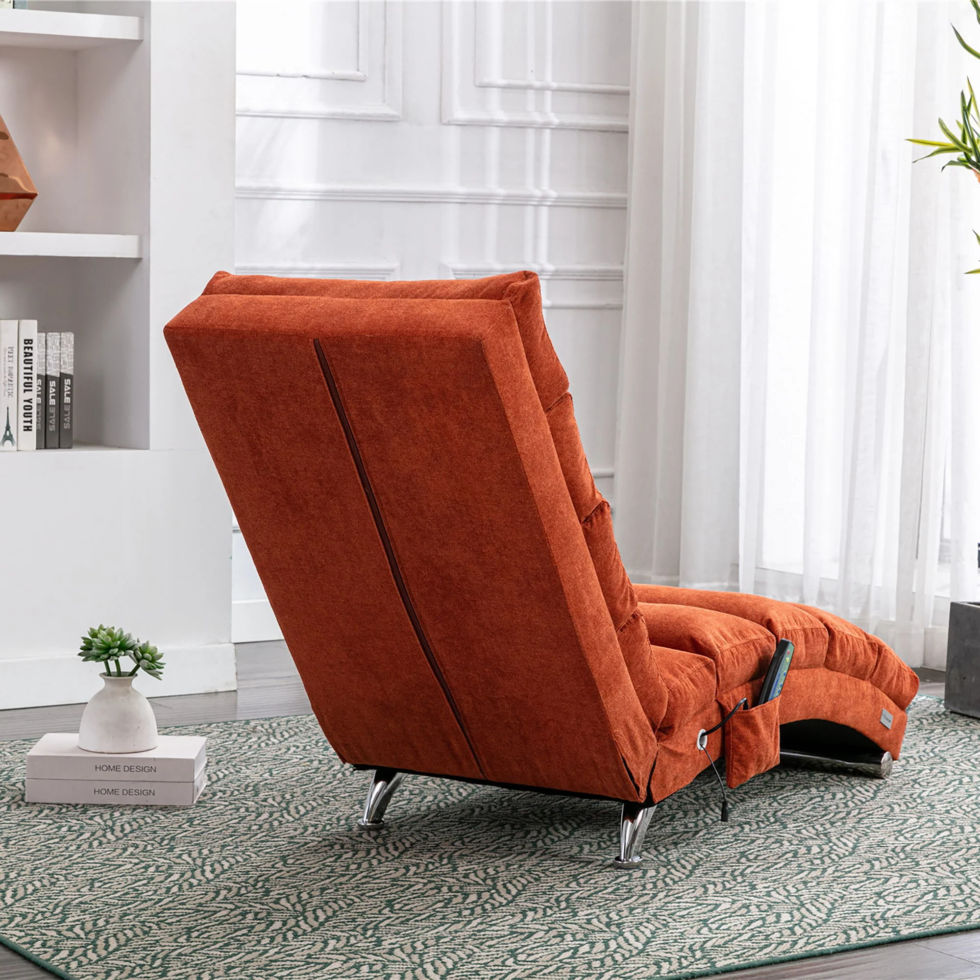 Massage Chaise Lounge Indoor With Remote Control, Ergonomic Electric Massage Lounger - Image 70