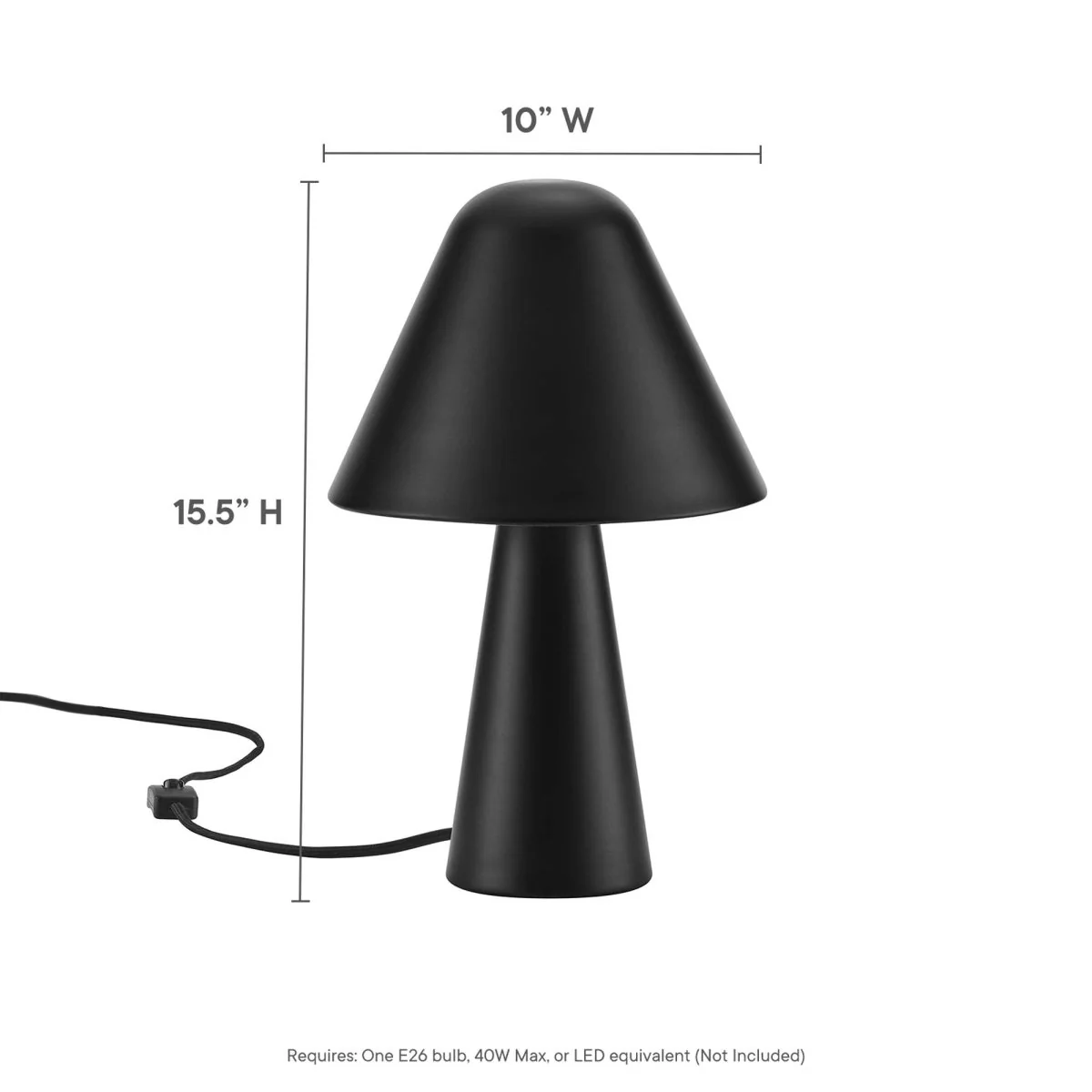 Metal Mushroom Table Lamp with Swivel Shade, Adjustable Base, Retro Accent Lighting - Image 22