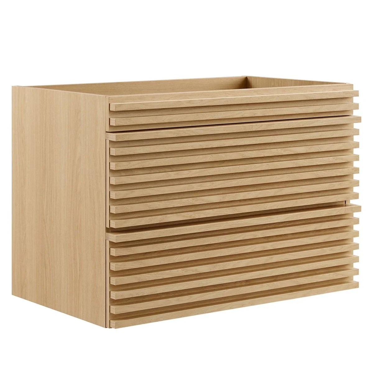 Mid-Century Wall-Mount Bathroom Vanity Cabinet — Available in Multiple Sizes and Finishes - Image 114