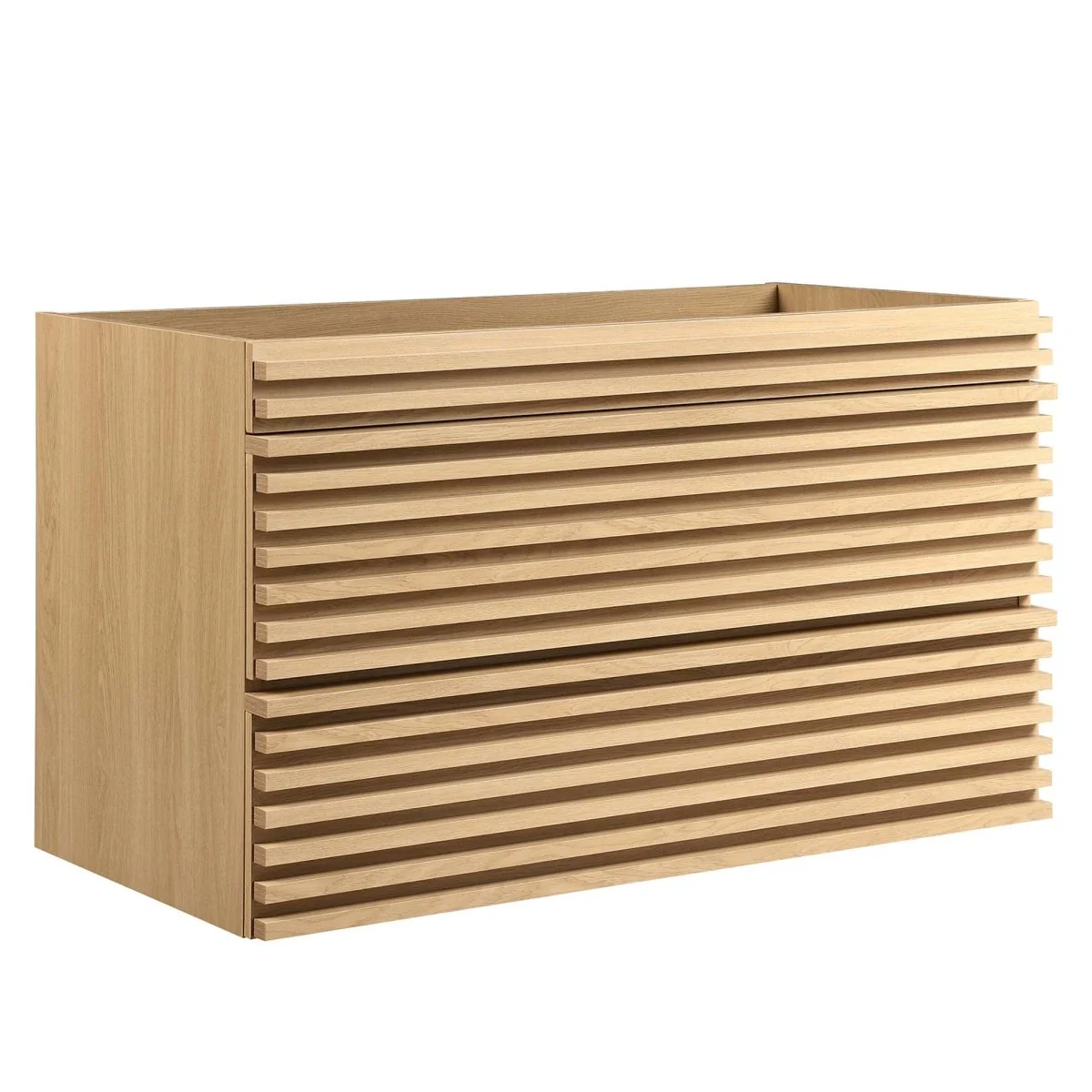 Mid-Century Wall-Mount Bathroom Vanity Cabinet — Available in Multiple Sizes and Finishes - Image 154