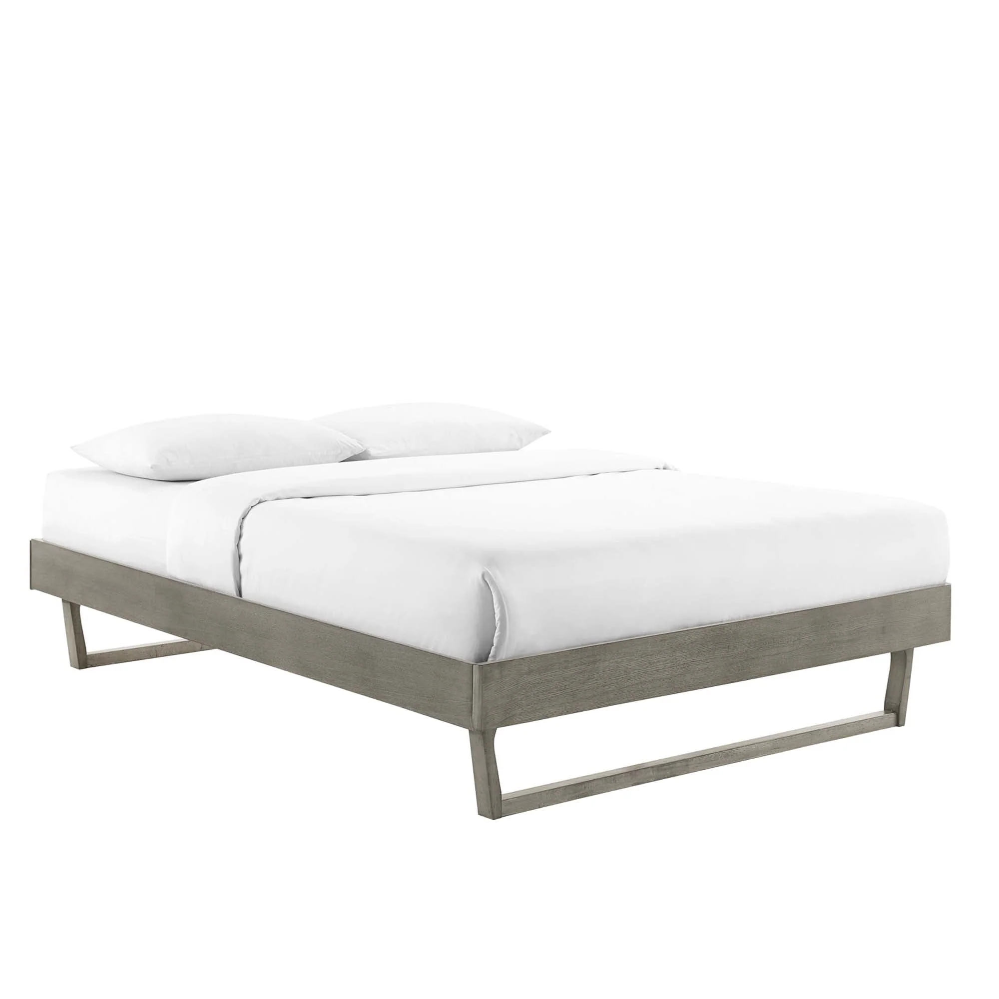 Mid-Century Wood Platform Bed Frame - Image 26