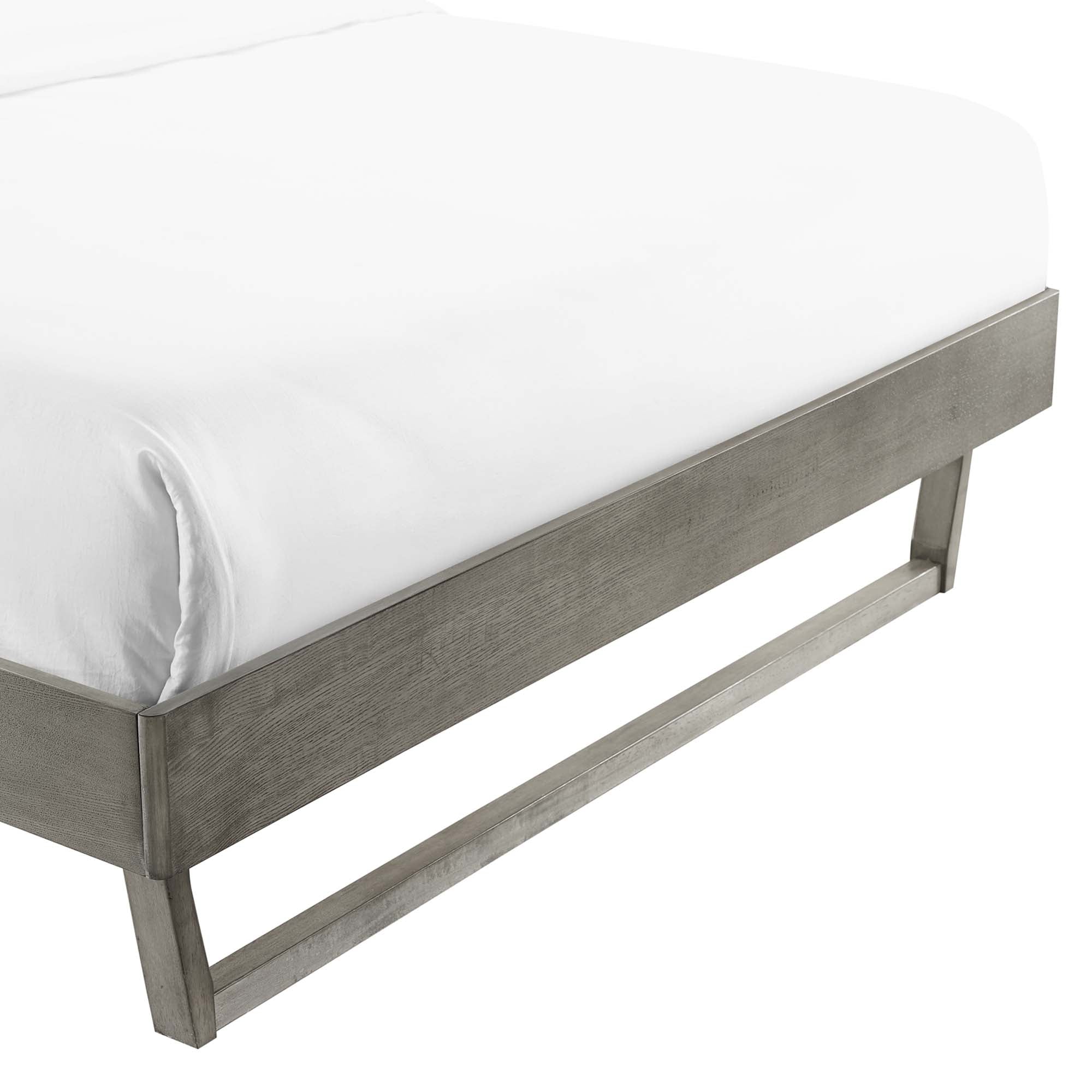 Mid-Century Wood Platform Bed Frame - Image 39
