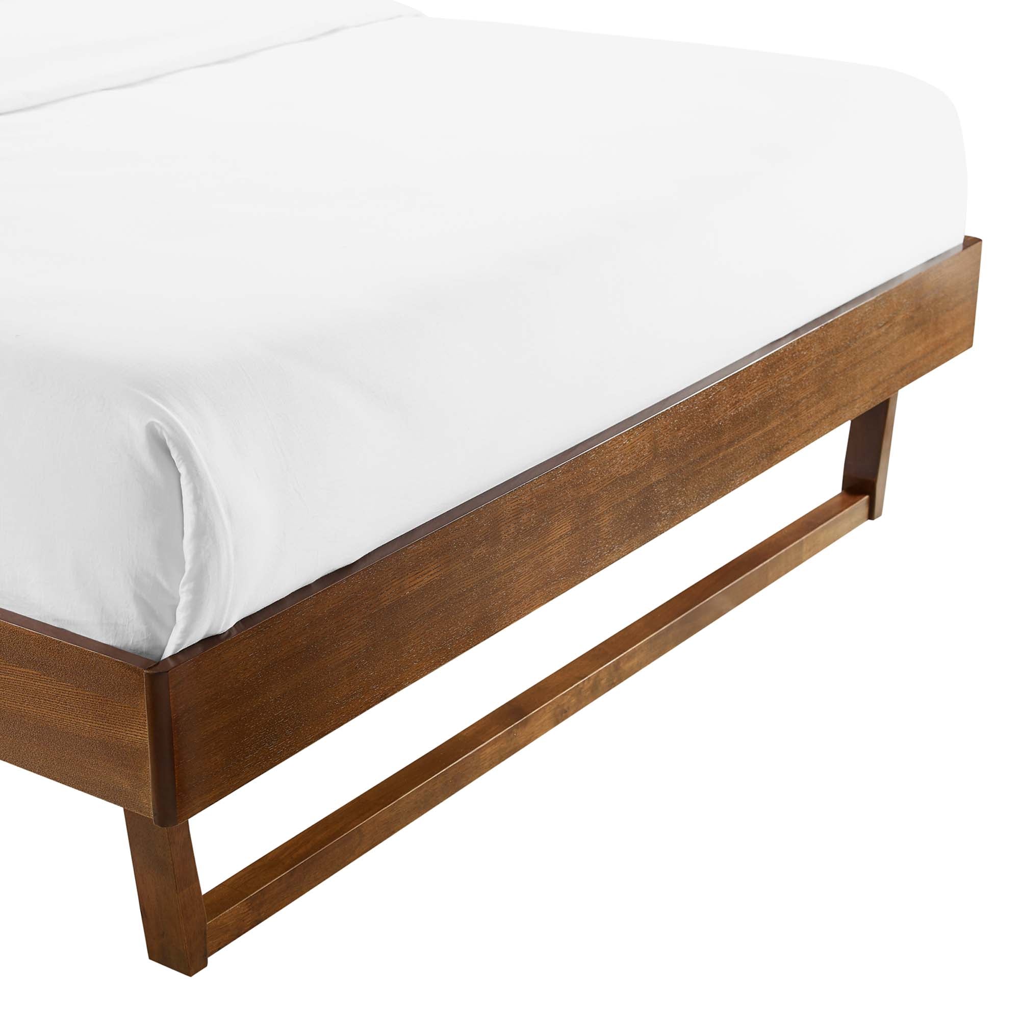 Mid-Century Wood Platform Bed Frame - Image 4